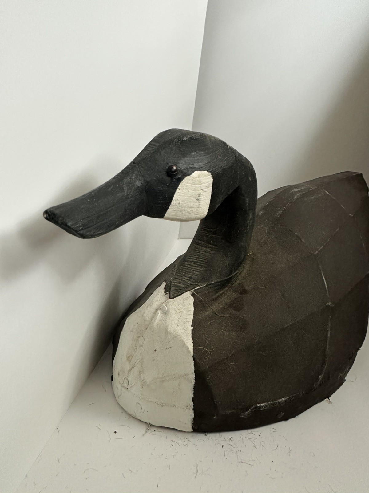 Ardell Waterfield Canvas Decoy Signed Knotts Island NC Vintage Folk Art