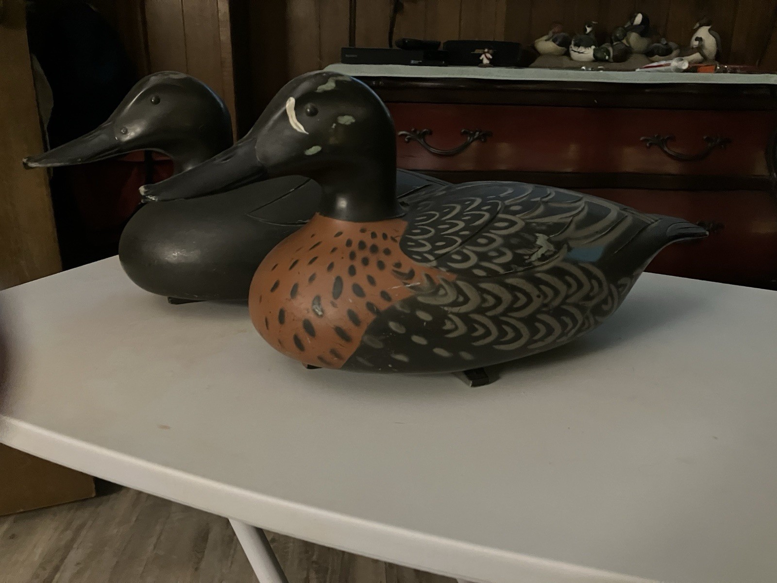 🦆 RARE Blue Wing Teal D9 Victor Decoy Wood stream Lititz, Penna USA