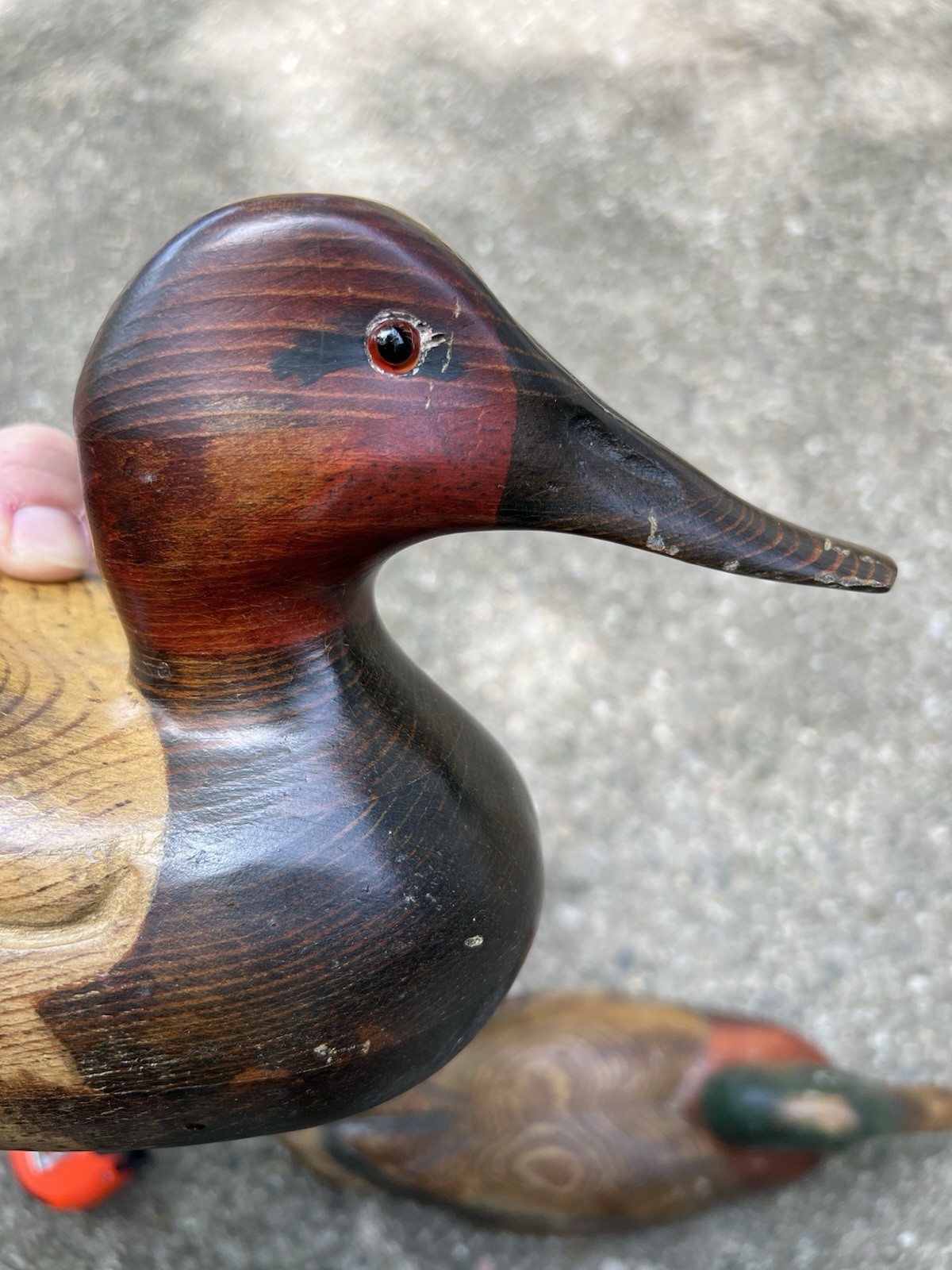 Vintage Tom Taber 1979 Carved Wood Decoy Duck Lot Of 3 Signed