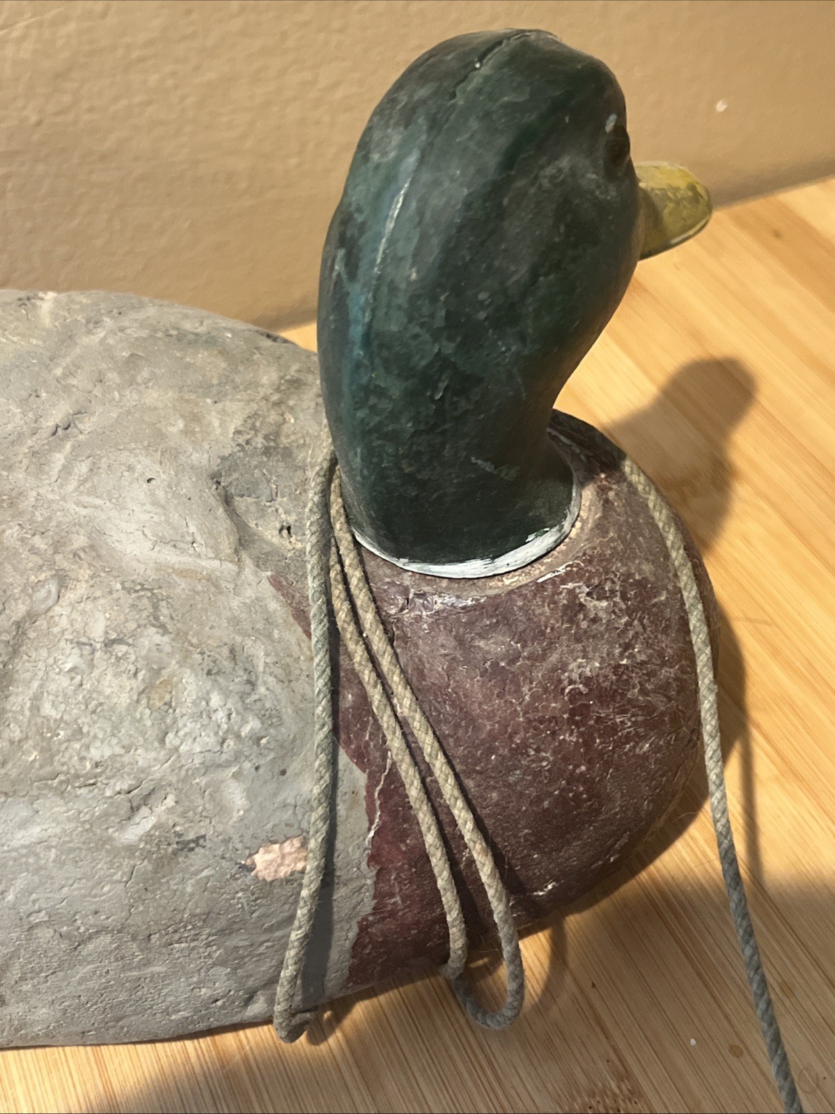 Excellent Old 1950s Rigged Herters Mallard Styrofoam Duck Decoys Waseca MN