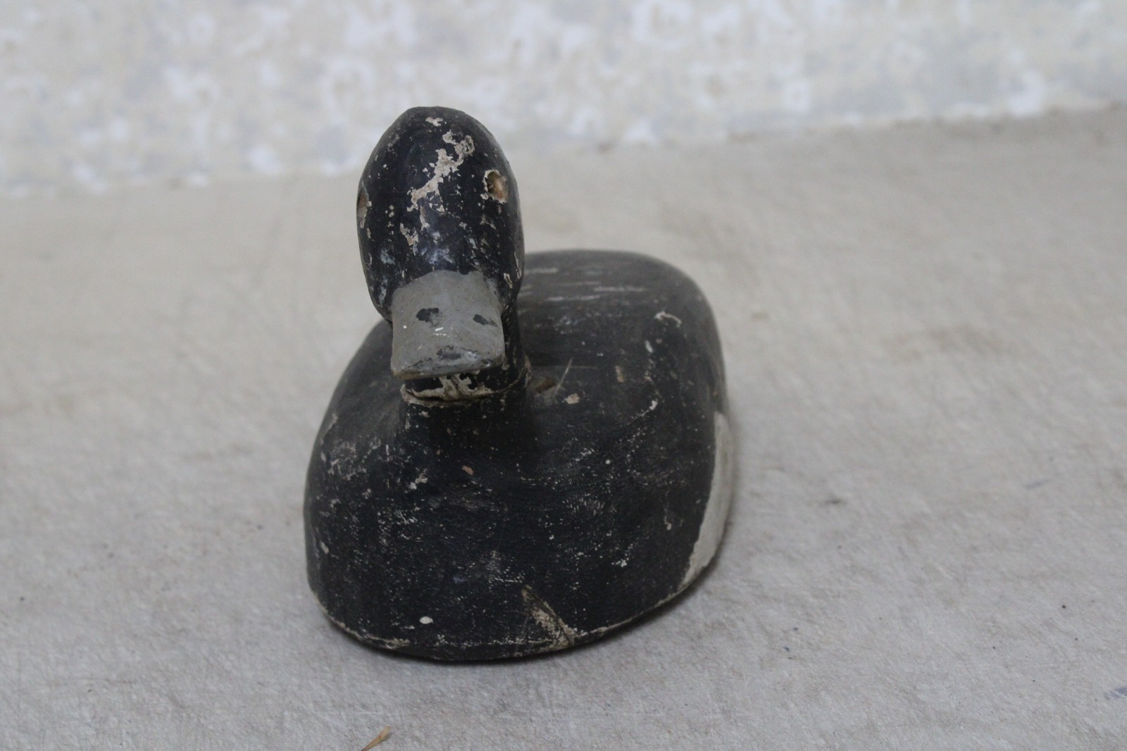 Vintage Wooden Duck Decoy Antique Solid Body Wood Removable Head NS