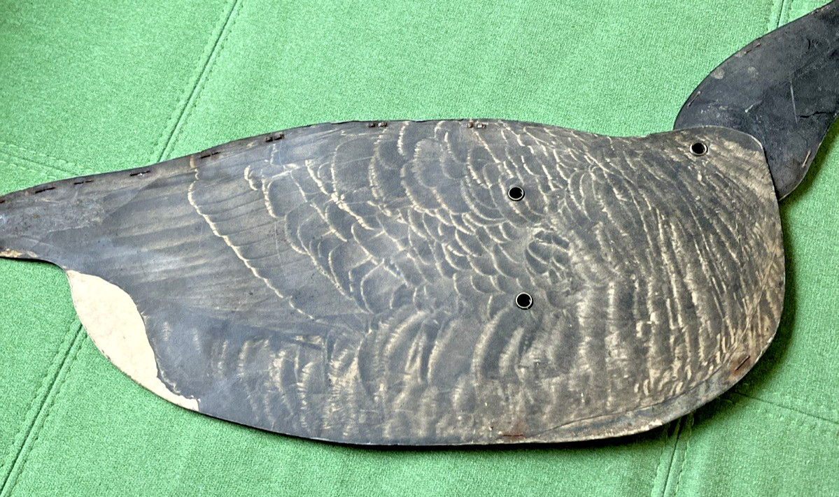 Antique 1940 Johnsons Fiberboard Folding Goose Decoy Interior Design Vintage