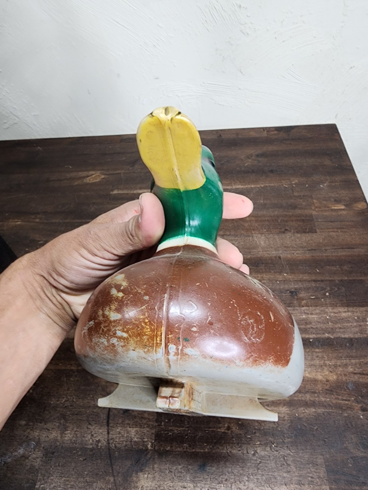 Vintage Duck Decoy Victor D9 1967 Mallard Drake by Woodstream Co. Plastic