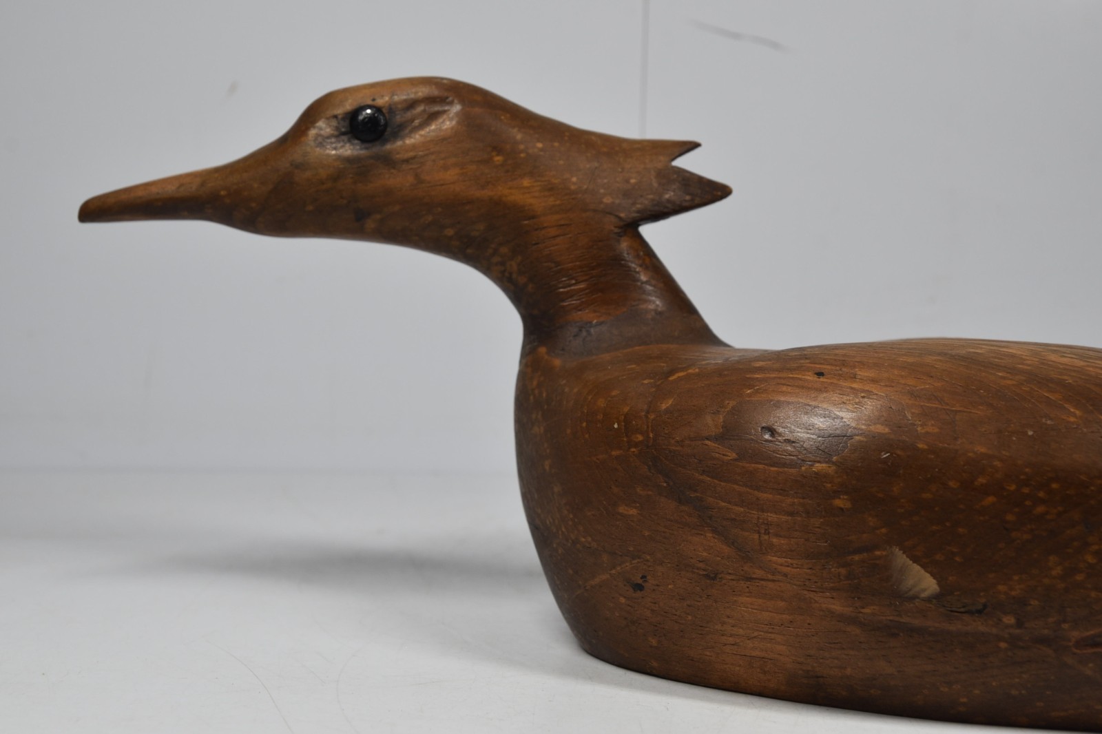 Vintage Merganser Primitive Wooden Duck Decoy Pond Lake Hunting Cabin Decor