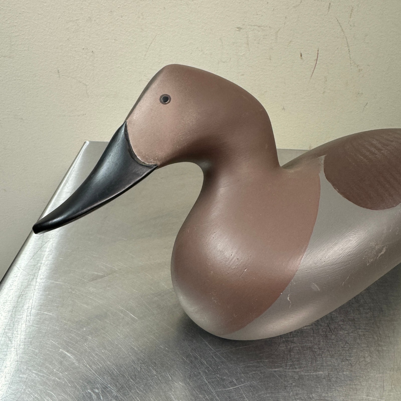 VTG Canvasback Duck Decoy PATRICK VINCENTI Havre De Grace, MD 2010 SIGNED