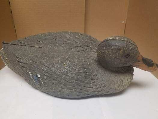 Vintage 17″ Plastic Carrylite Mallard Duck Decoy