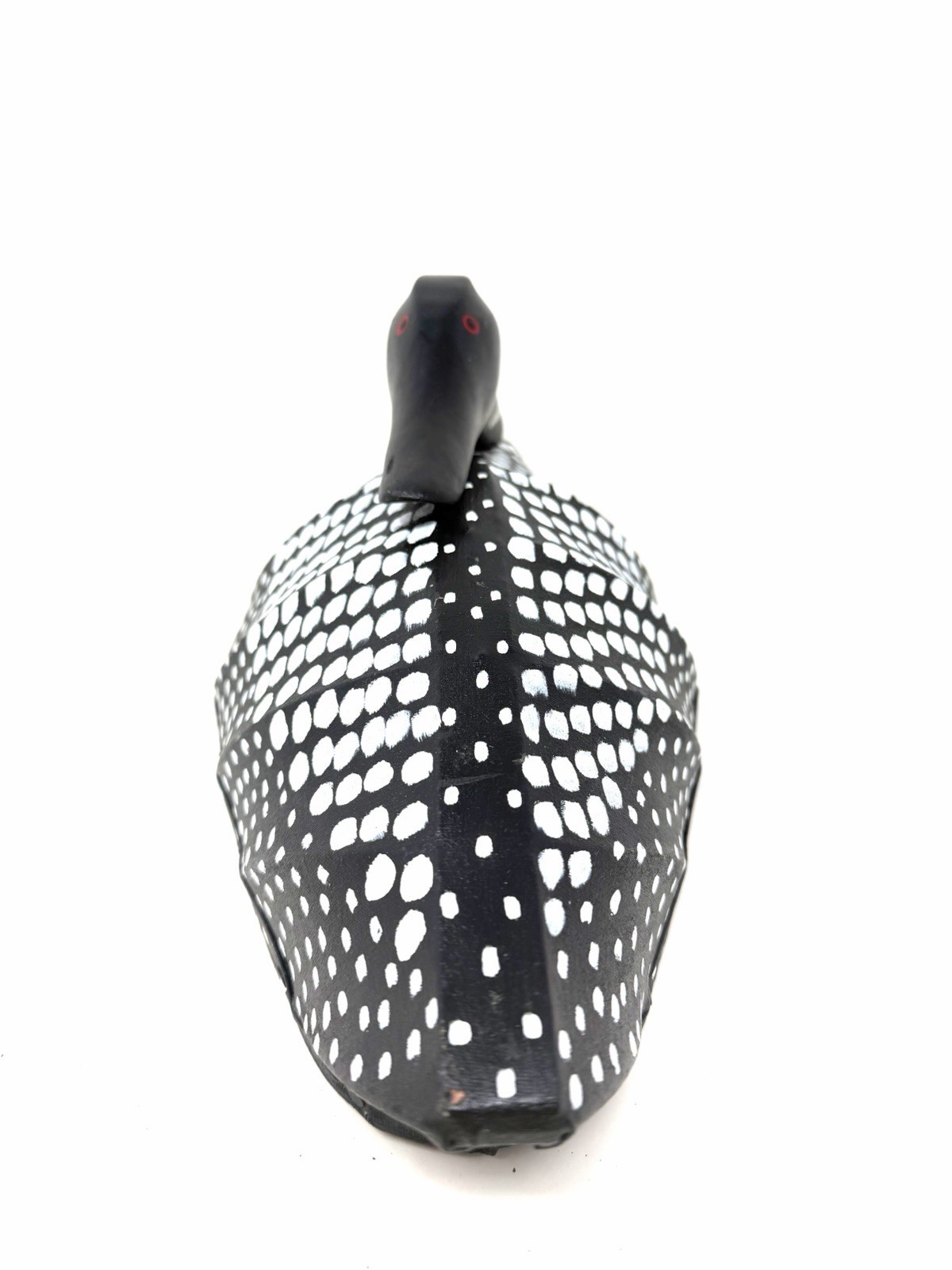 LOON DECOY WILLIAM MOSELEY NORTH CAROLINA DECOY CANVAS OVER WIRE FRAME