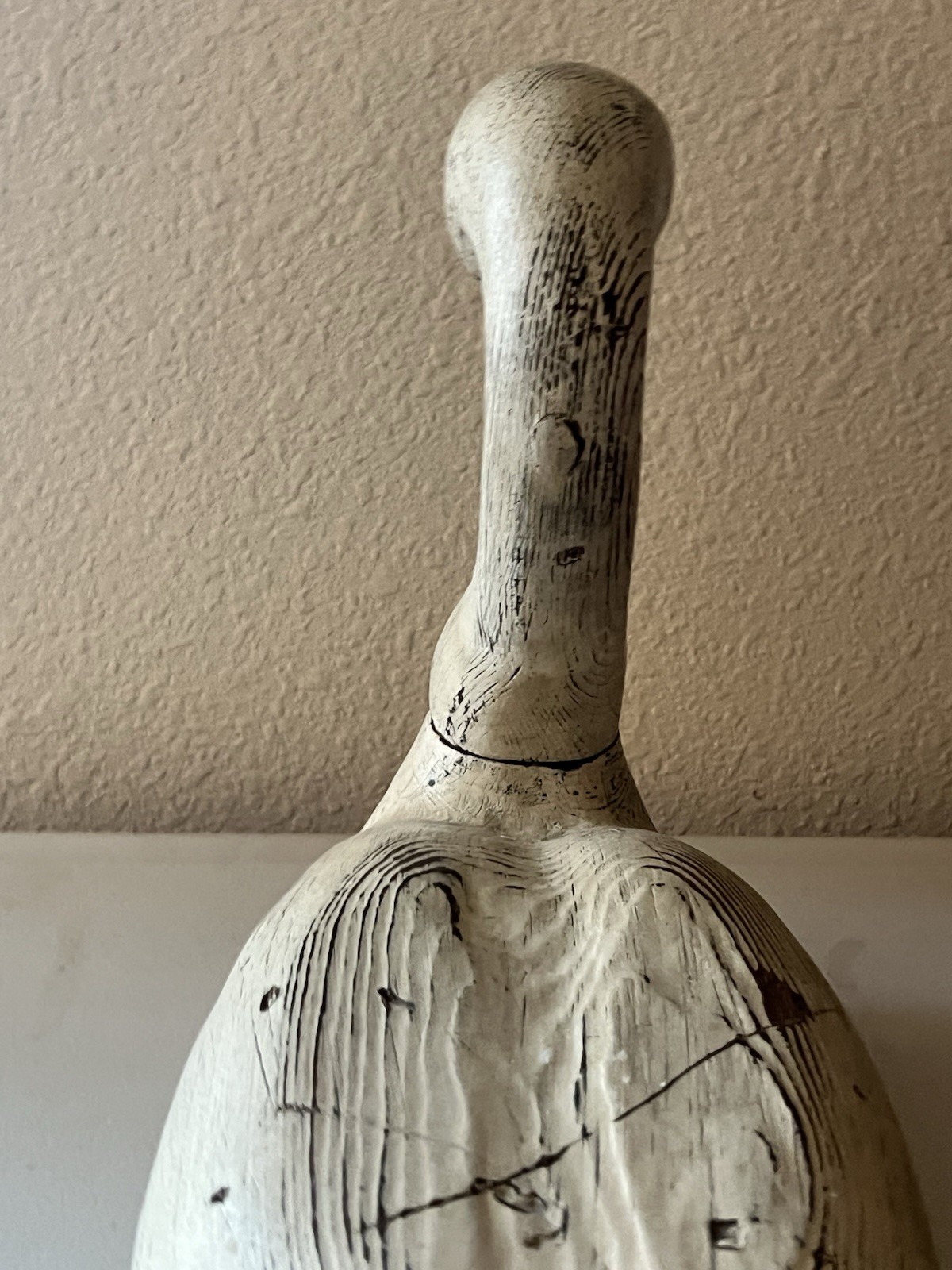 VTG T. J. Hooker Of Ducks Unlimited RARE Hand Carved Swan Duck Decoy SIGNED