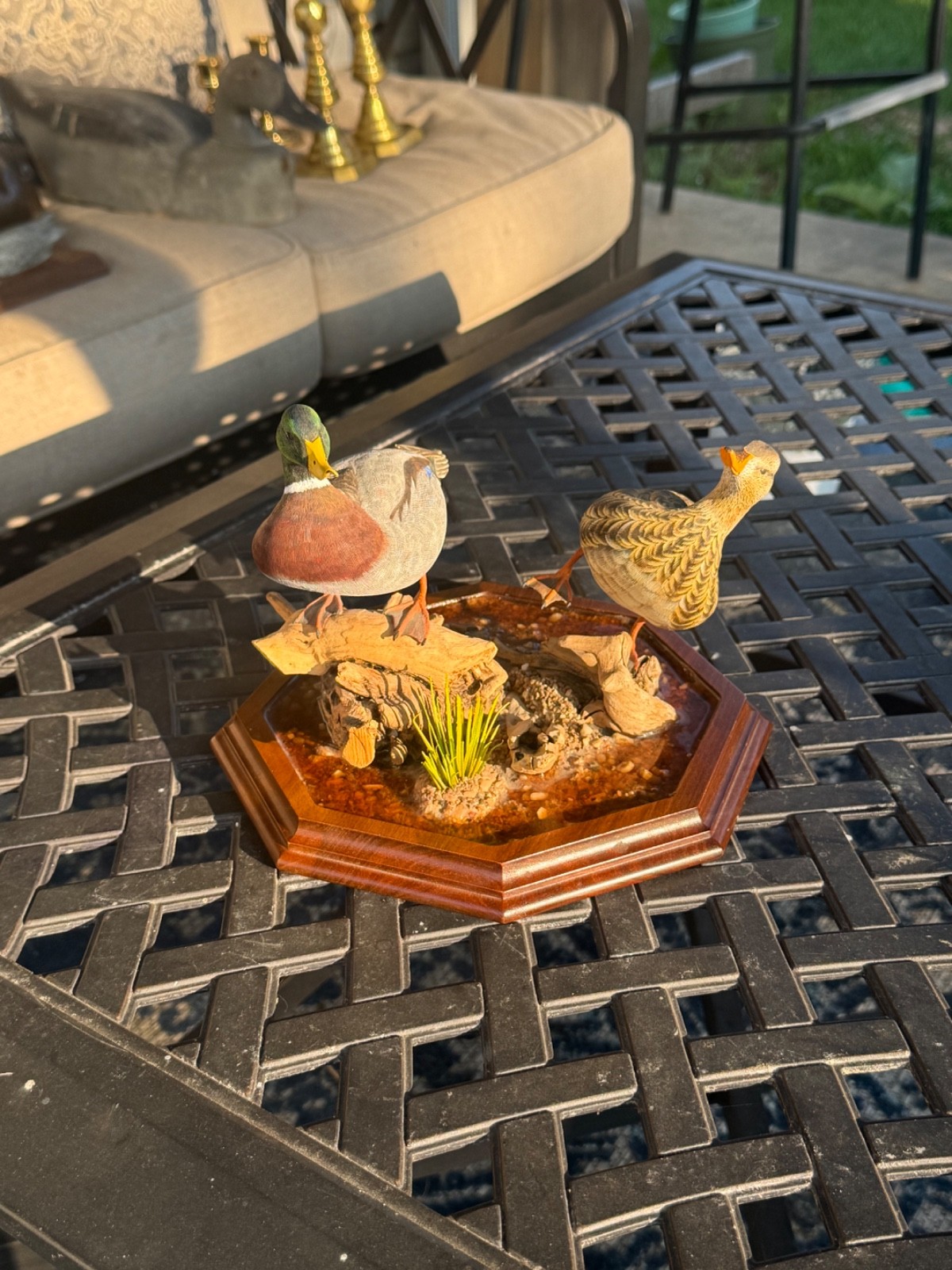 Larry Tawes Jr Wildlife WCS Original Duck Carving (Drake & Hen)