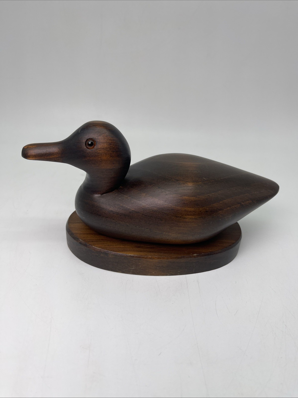 Pre Owned Vintage Remarkable Hand Made Wooden Mallard Duck The Decoy Shop