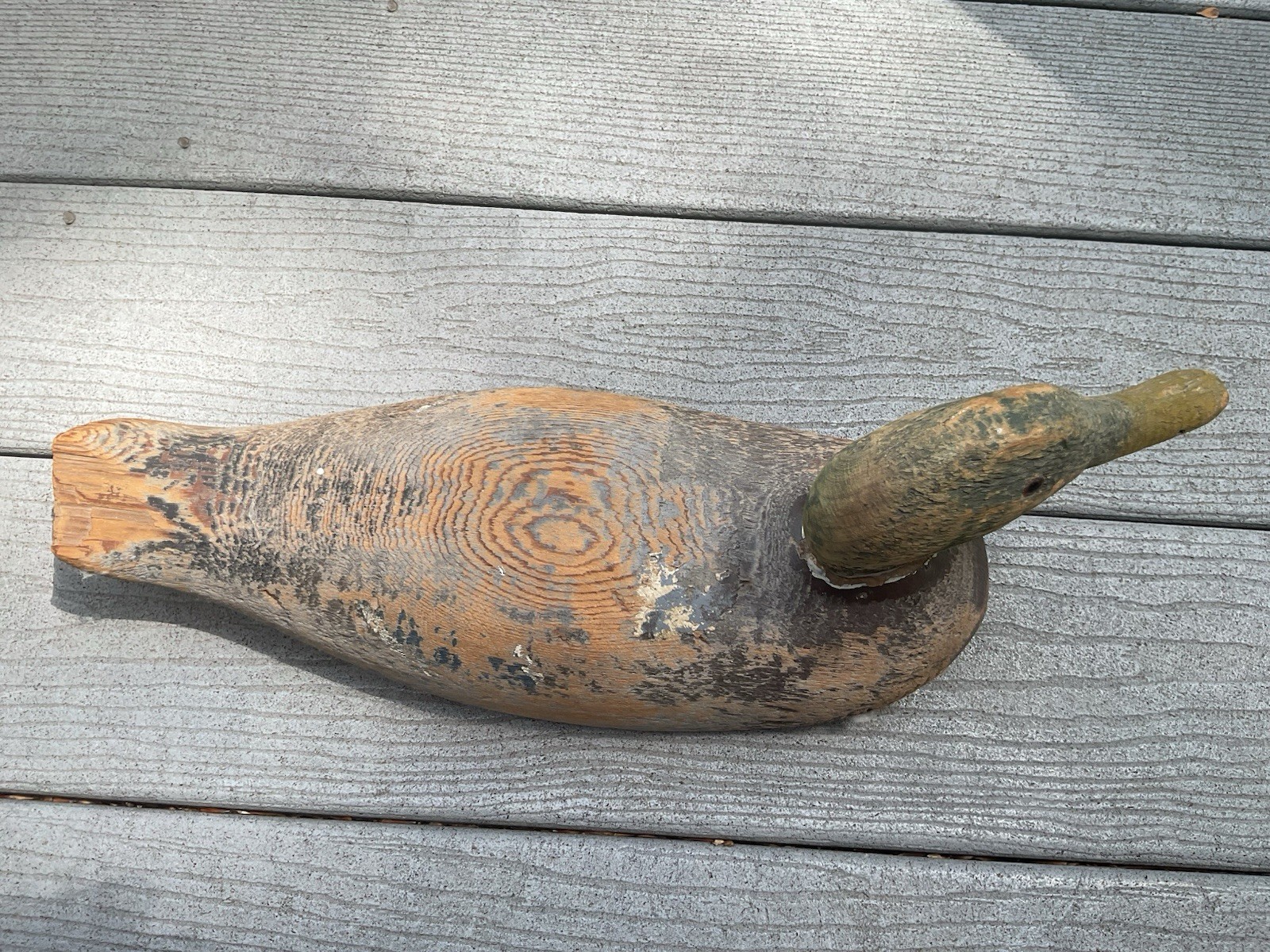 Vintage VICTOR Mallard Wood Duck W/ Glass Eyes Cottage/Country Core