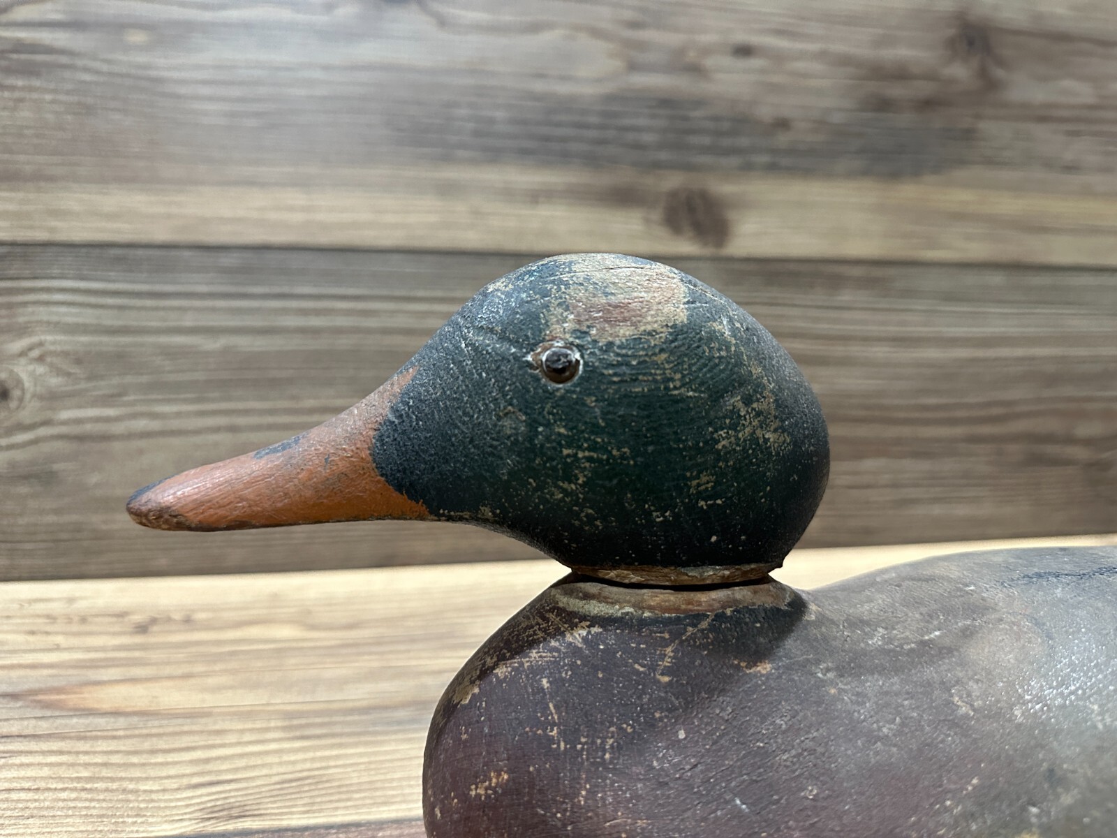 Antique Vintage Wood Duck Decoy **MASON** Mallard Drake — Standard Grade