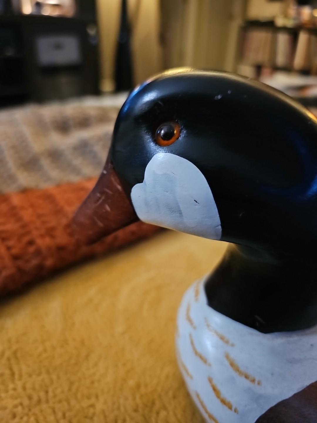 Canadian Duck Goose Decoy Hand Painted Vintage 14″ *Read*