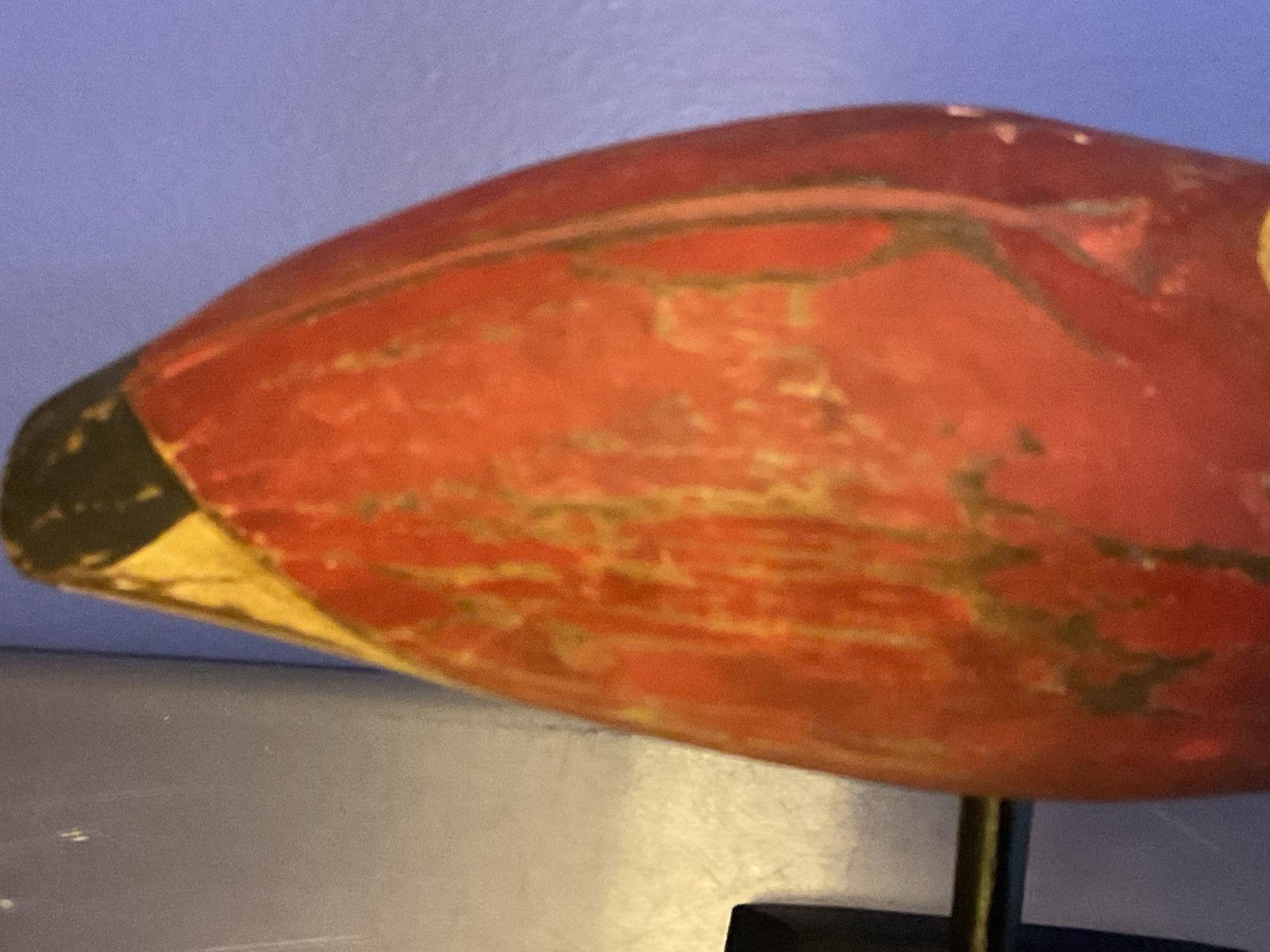 Vintage/Antique Hand Carved Painted Shorebird Curlew Decoy 13 Inches