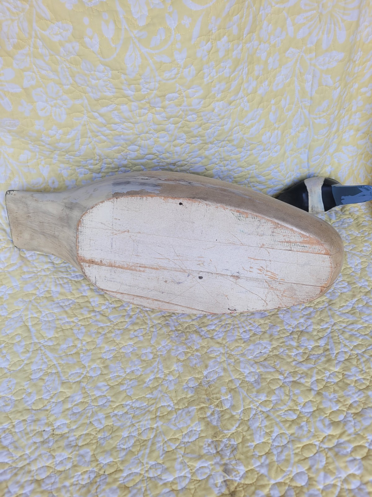 Vintage Wood Canadian Goose Decoy Large 26″ Long 15″h Movable Head