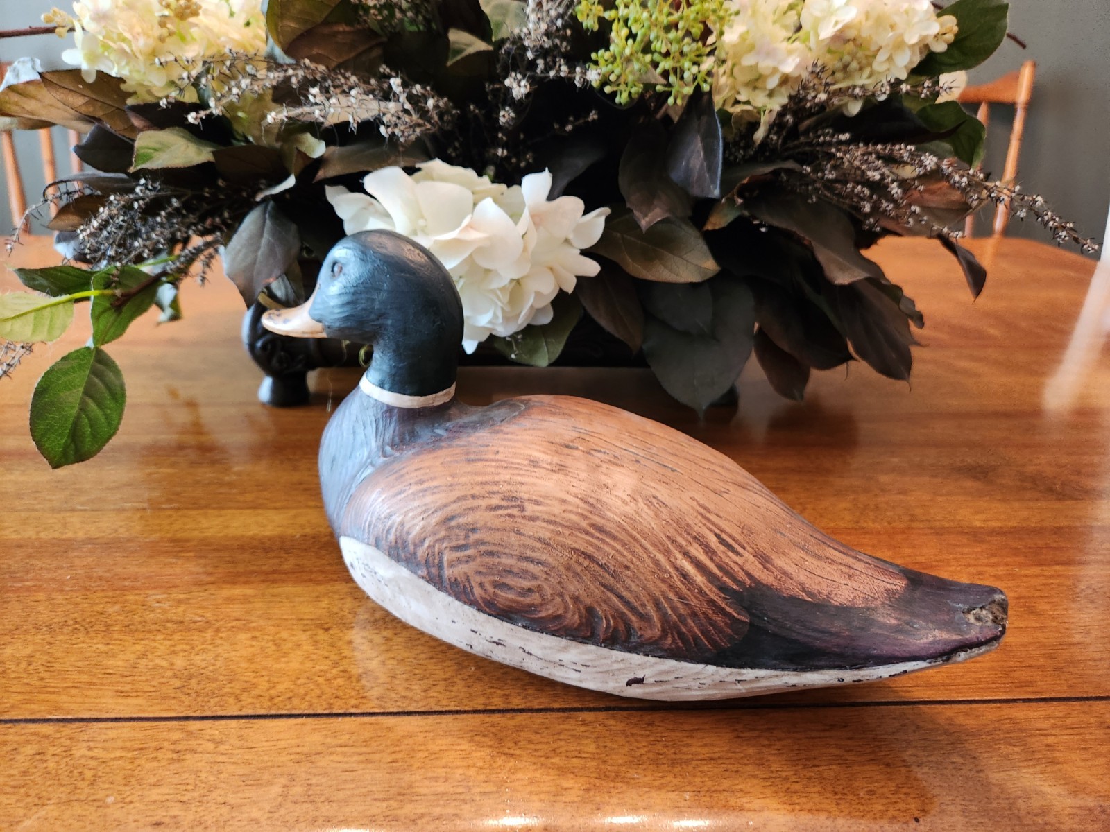 Vintage Mallard Duck Large Resin Decoy