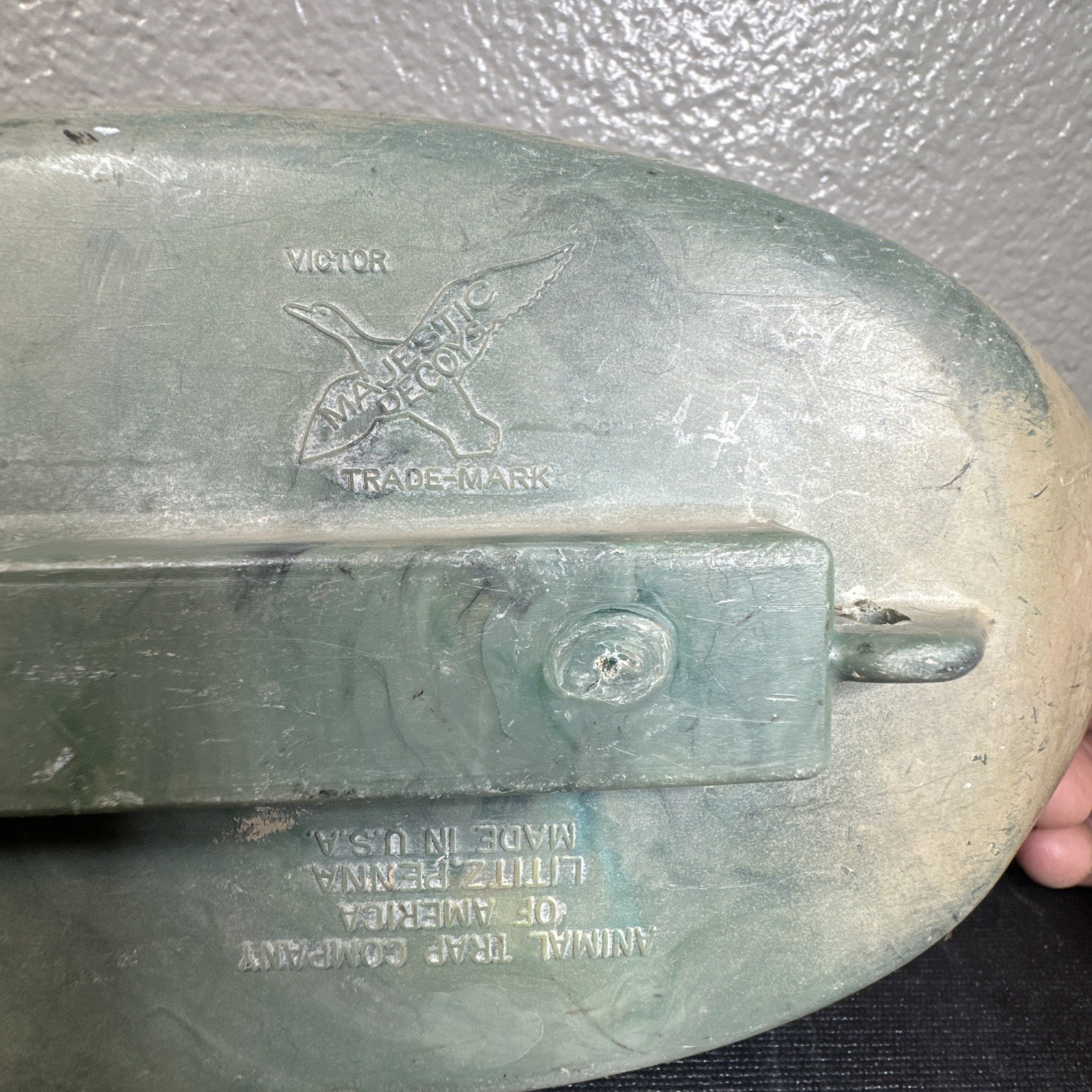 Vintage Duck Decoy American Trap Co USA Majestic Decoys Victor Plastic Decoy