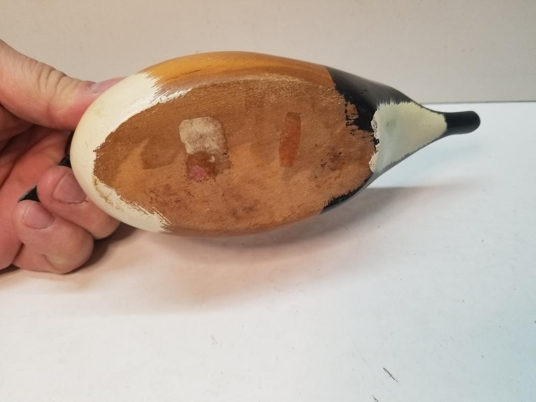 Vintage 8 Inch Wooden Northern Pintail Duck Decoy Hand Carved And painted