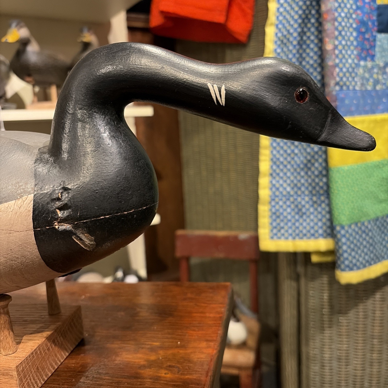Vintage Hurley Conklin Brant Decoy In Original Paint Manahawkin NJ