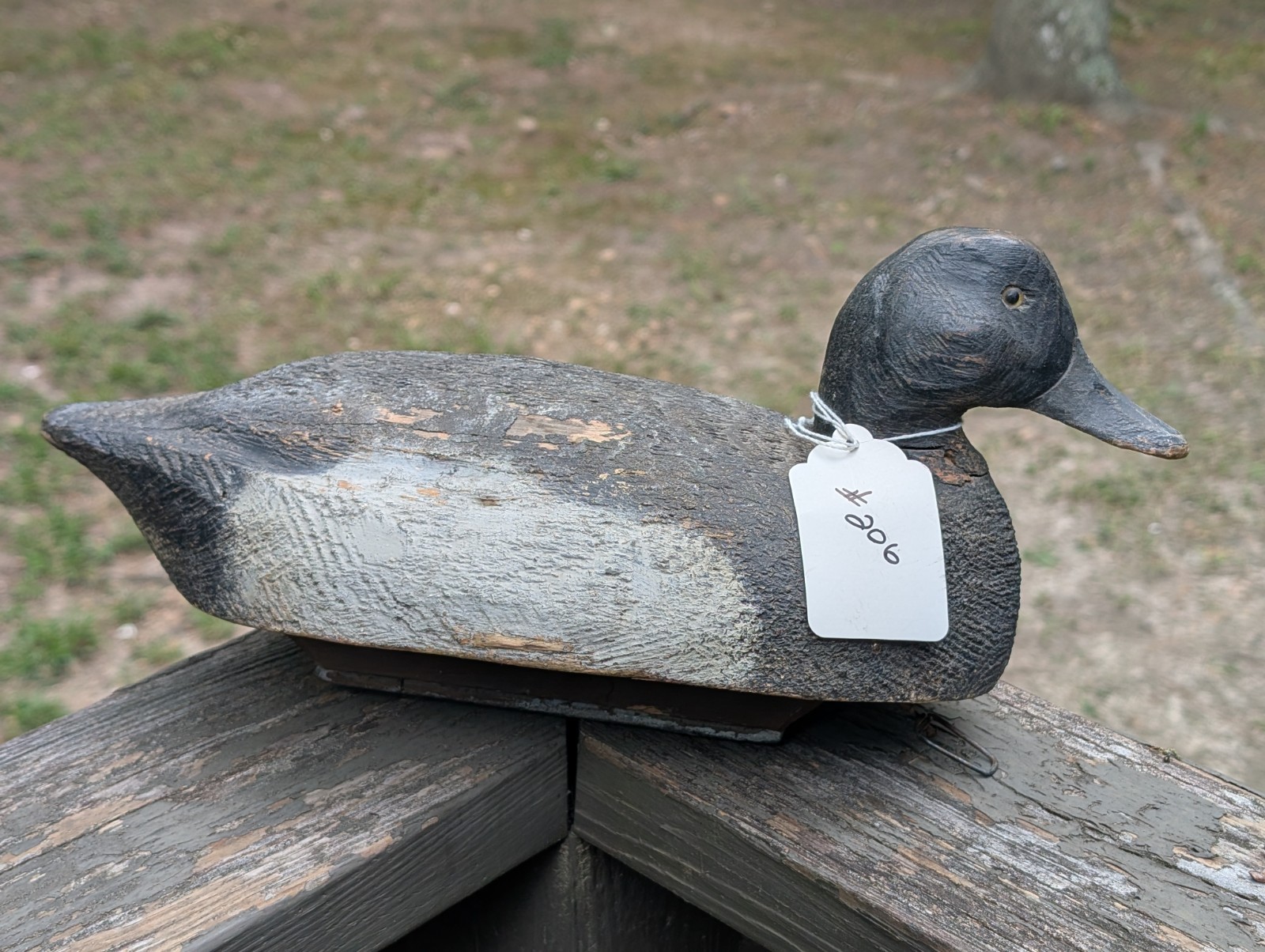 VINTAGE CARVED WOODEN HUNTING DUCK DECOY FOR SALE 206 Frank Schmidt Mt. Clemens