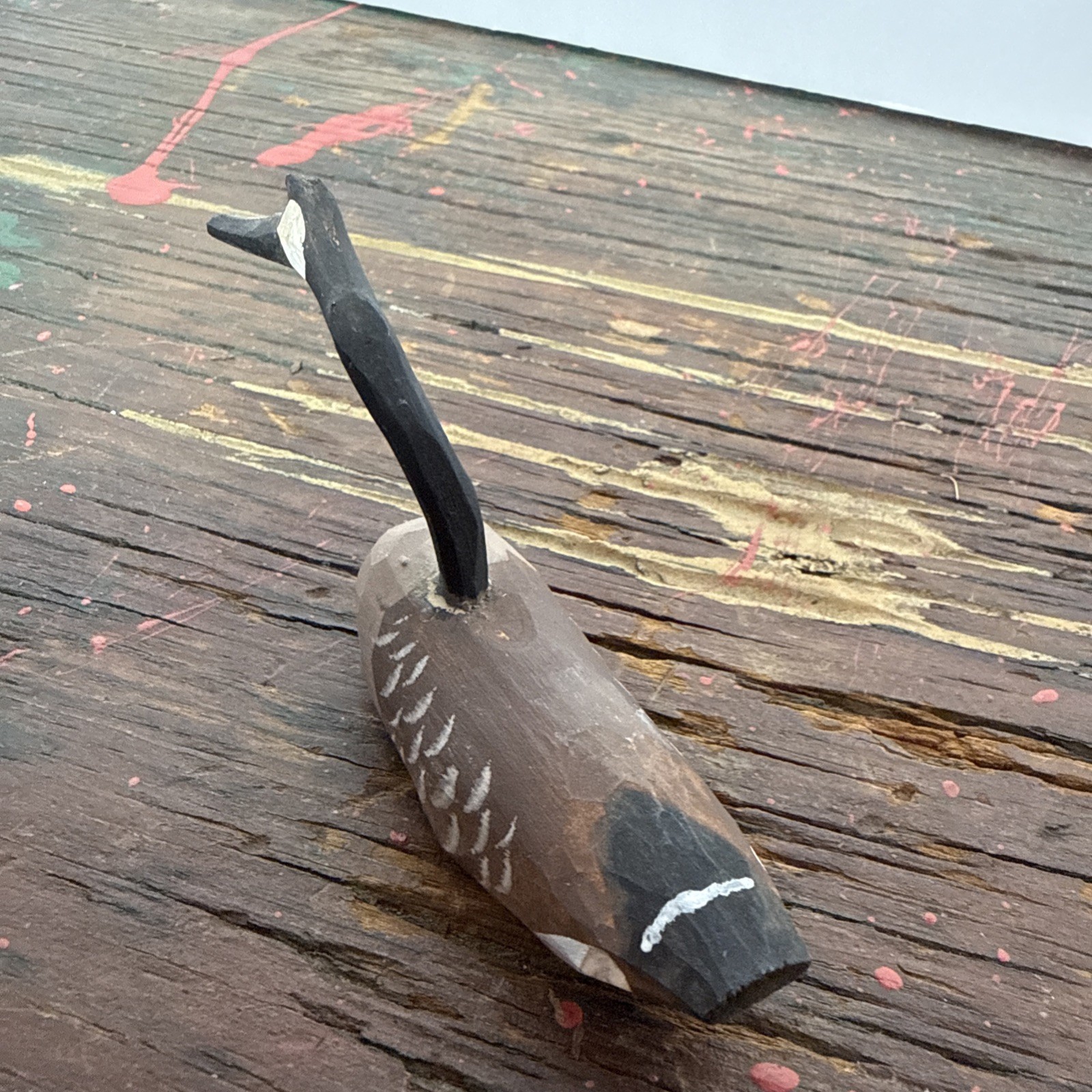 Vintage 1992 Richard Glick Kenester, MD Miniature Root Head Canada Goose Decoy