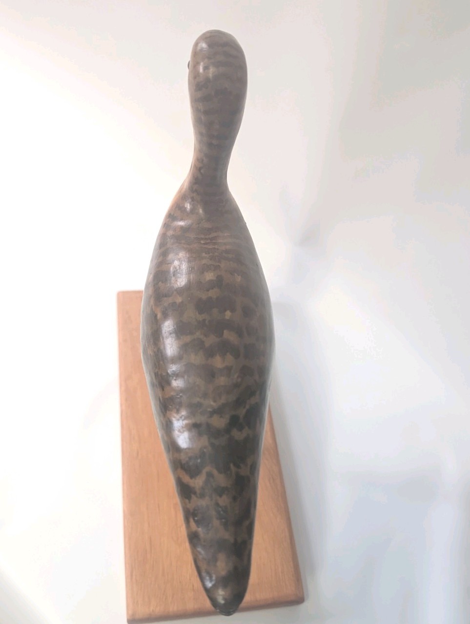 Yellow Leg Shorebird Decoy, Oil Paint, Wood, Glass Eyes. NH Made Tom Belliveau.