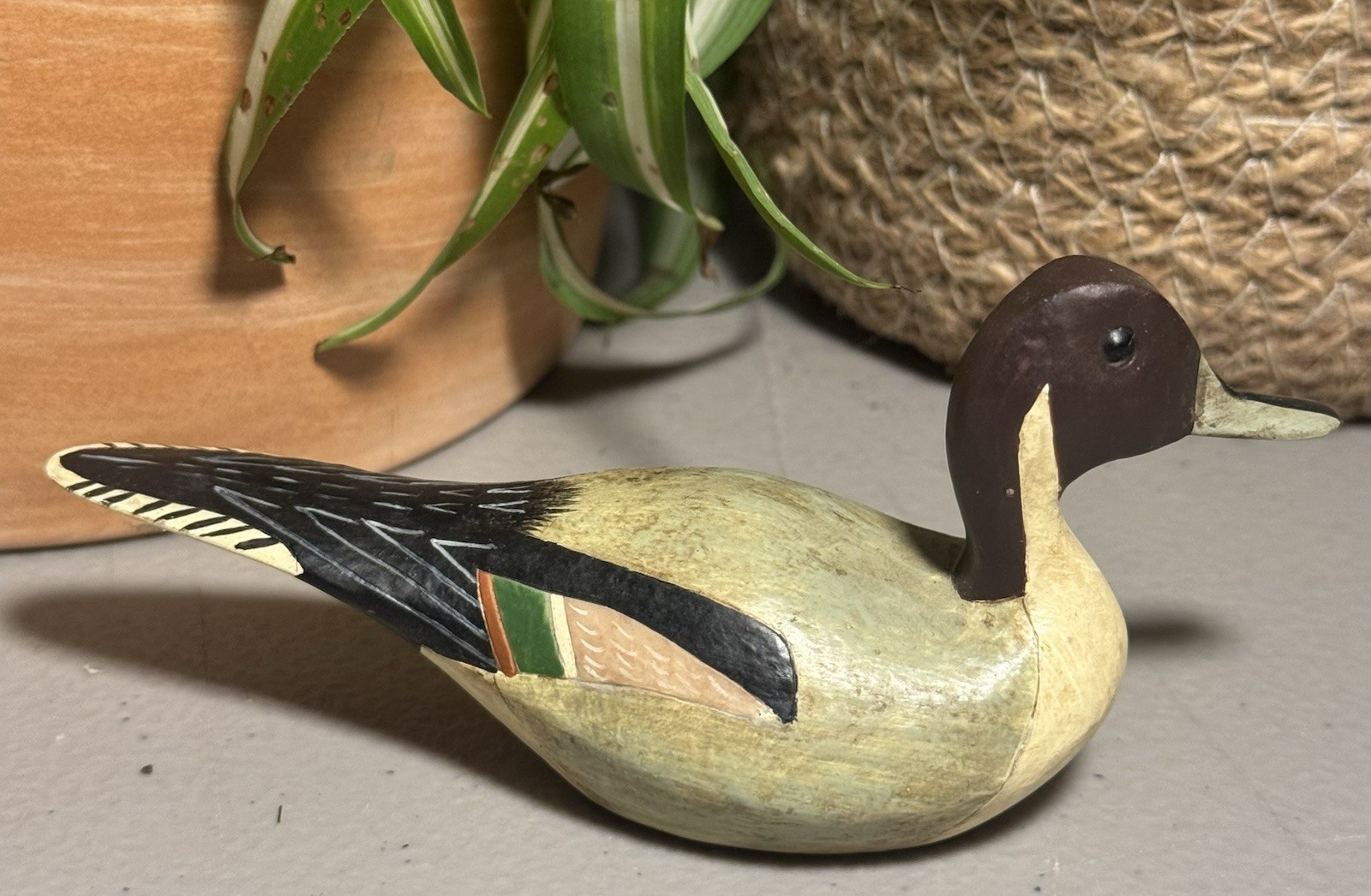 Big Sky Carvers Northern Pintail Drake Mini Wood Decoy Handcrafted 4.25”
