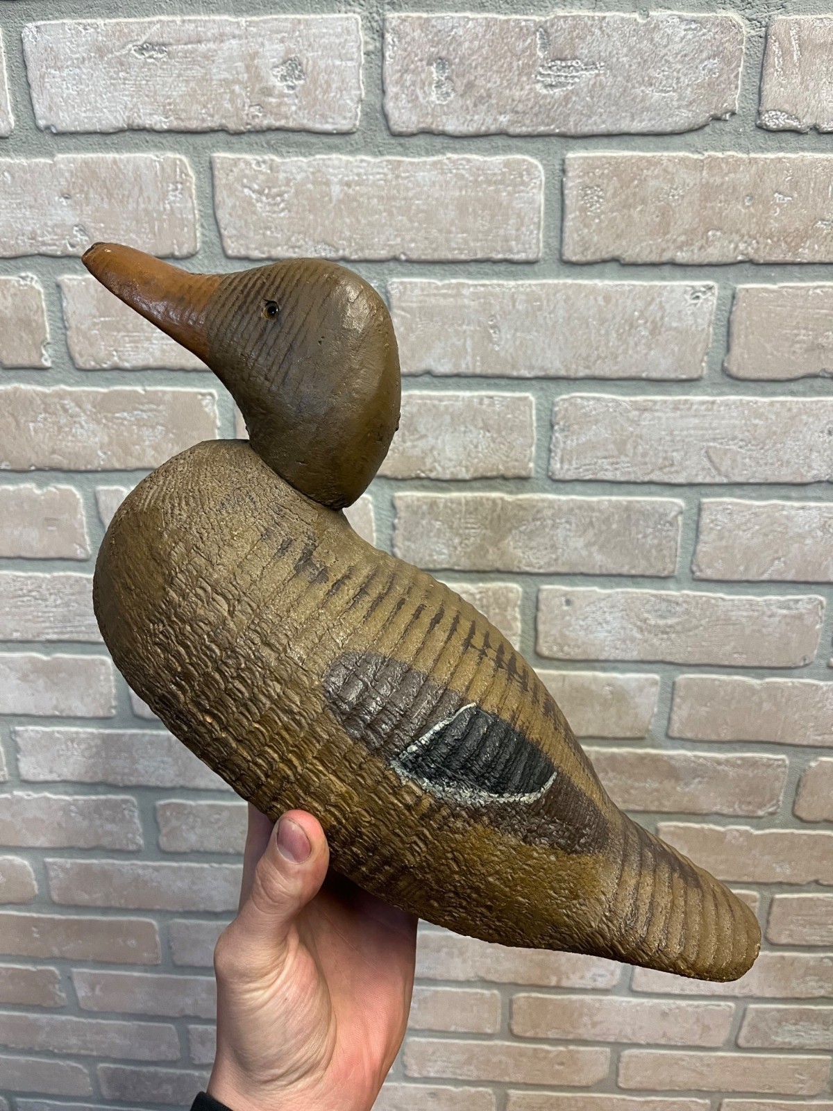 Vintage Original 1940s PADCO Smooth Supreme Mallard Wood Duck Decoy Pascagoula