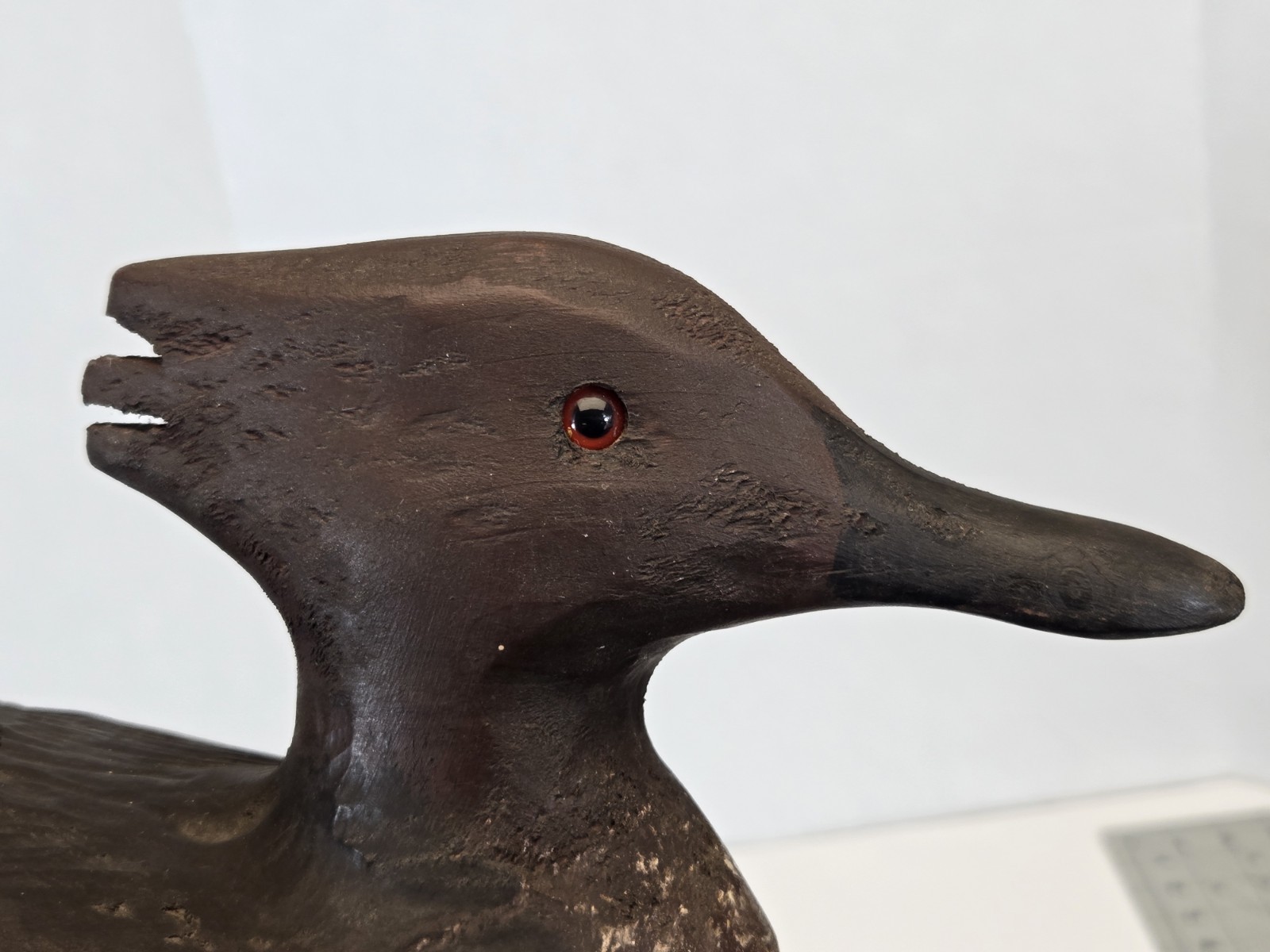 Vintage Coot Decoy Co Hooded Merganser Duck Decoy PA Ty Turner Carved Wood