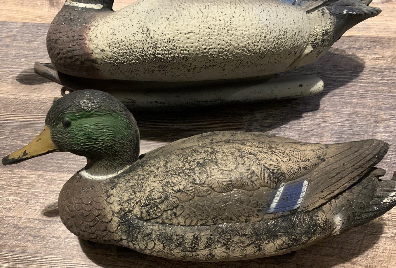 VTG Carrylite Sports Plastic Decoy Ducks Drake + Hen Made in Italy Free SH