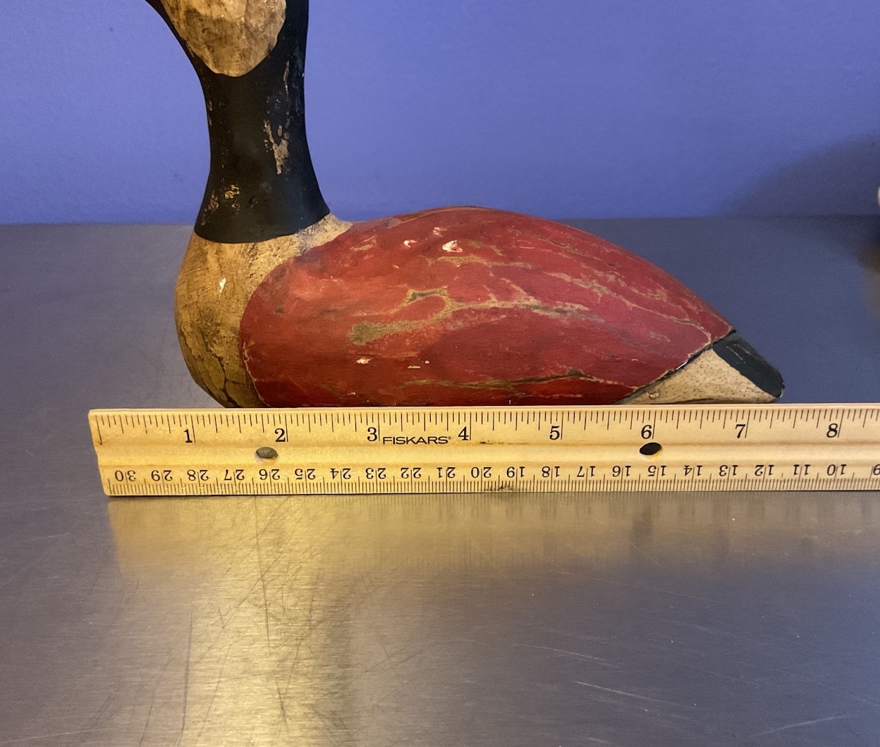 Vintage/Antique Hand Carved Painted Shorebird Curlew Decoy 13 Inches