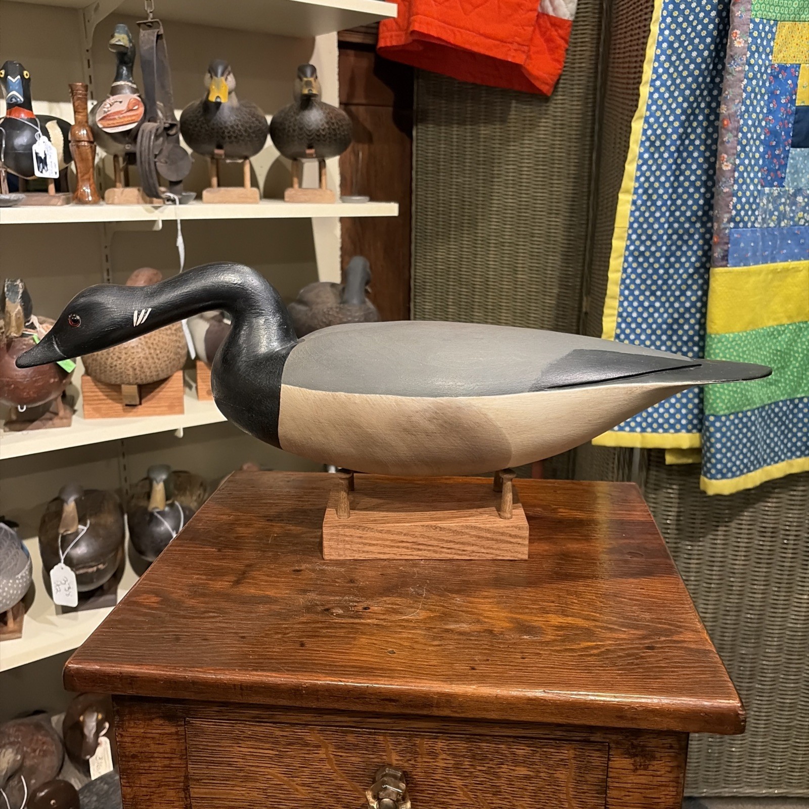 Vintage Hurley Conklin Brant Decoy In Original Paint Manahawkin NJ