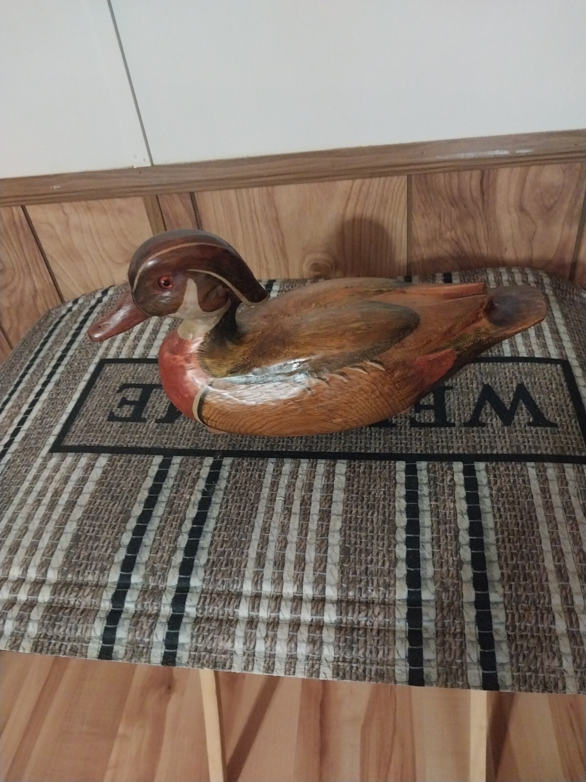 Vintage R.d Lewis Wood Duck Craving 7-6-1979 Super Nice Pre owned 13x8x6 G.eyes