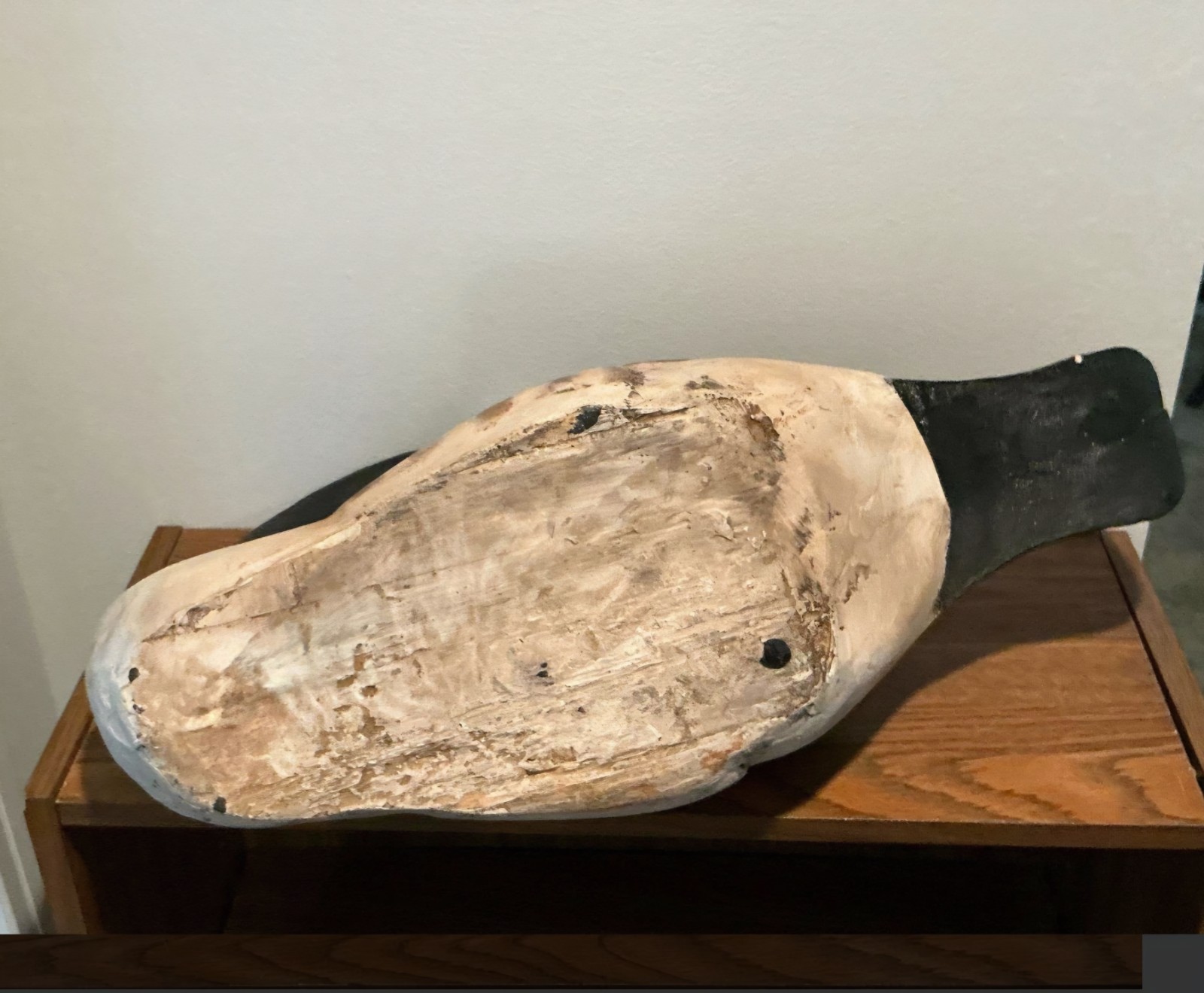 Hand Carved Wooden Canadian Goose Decoy 23 Inches Long