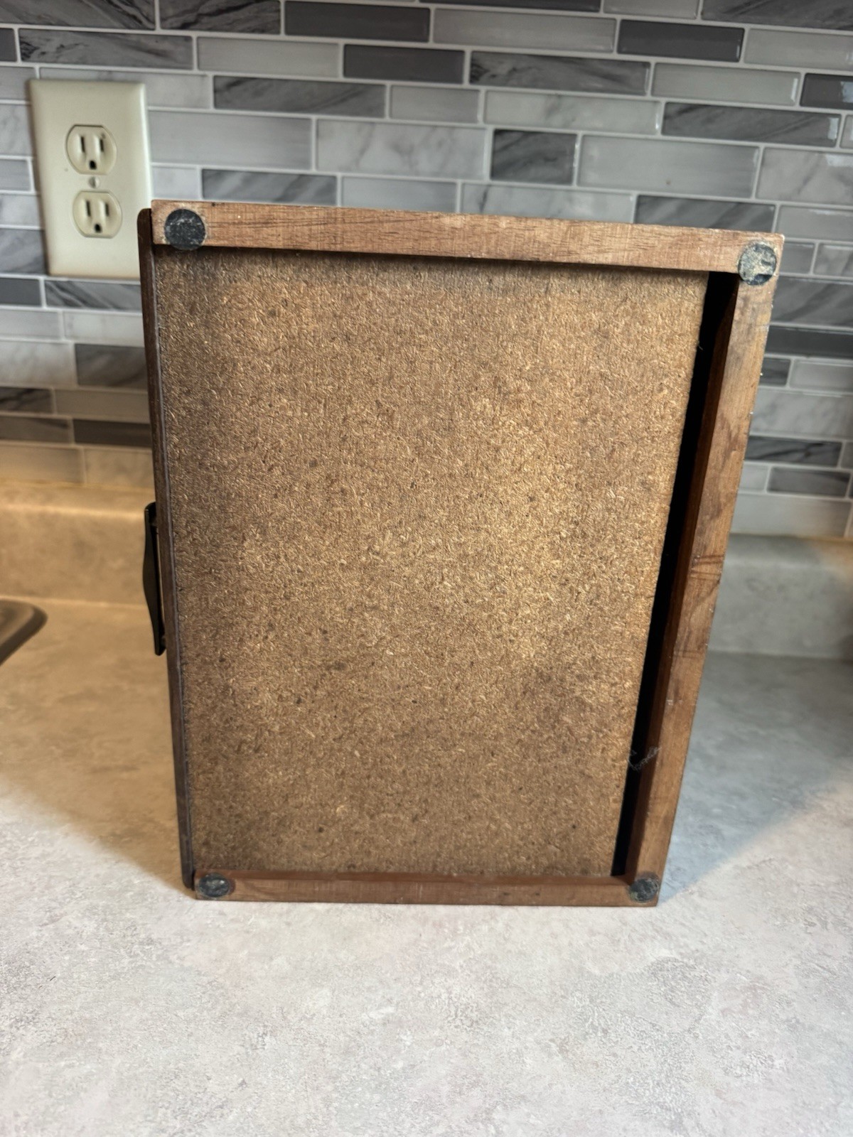 Vintage Wooden With Red Velvet 11” Long and 7.5” Tall! Needs Cleaning!