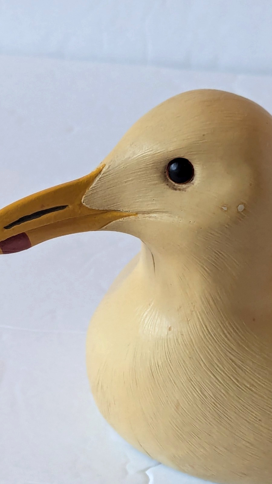 VTG. Solid wood, handmade Wild Fowler Seagull Confidence Decoy 1983/14″ L, 5″ T