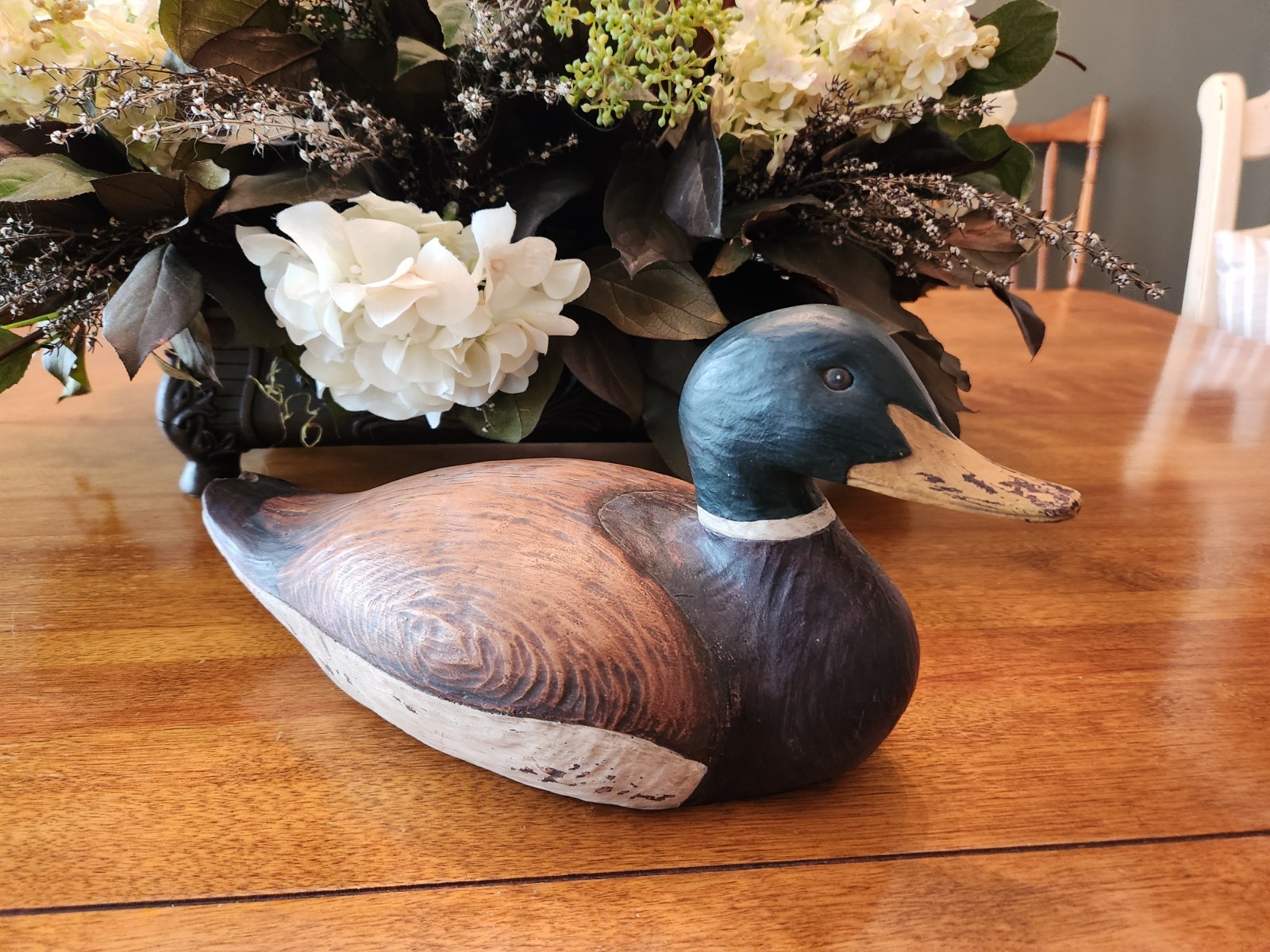 Vintage Mallard Duck Large Resin Decoy
