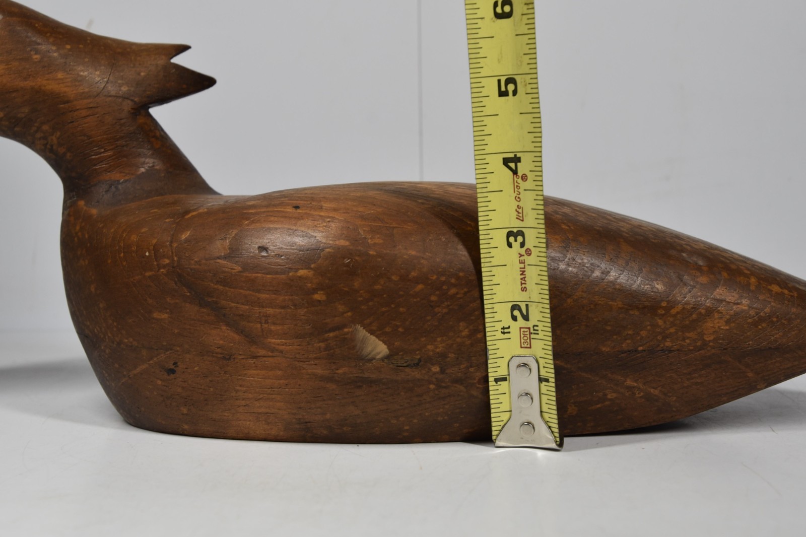 Vintage Merganser Primitive Wooden Duck Decoy Pond Lake Hunting Cabin Decor