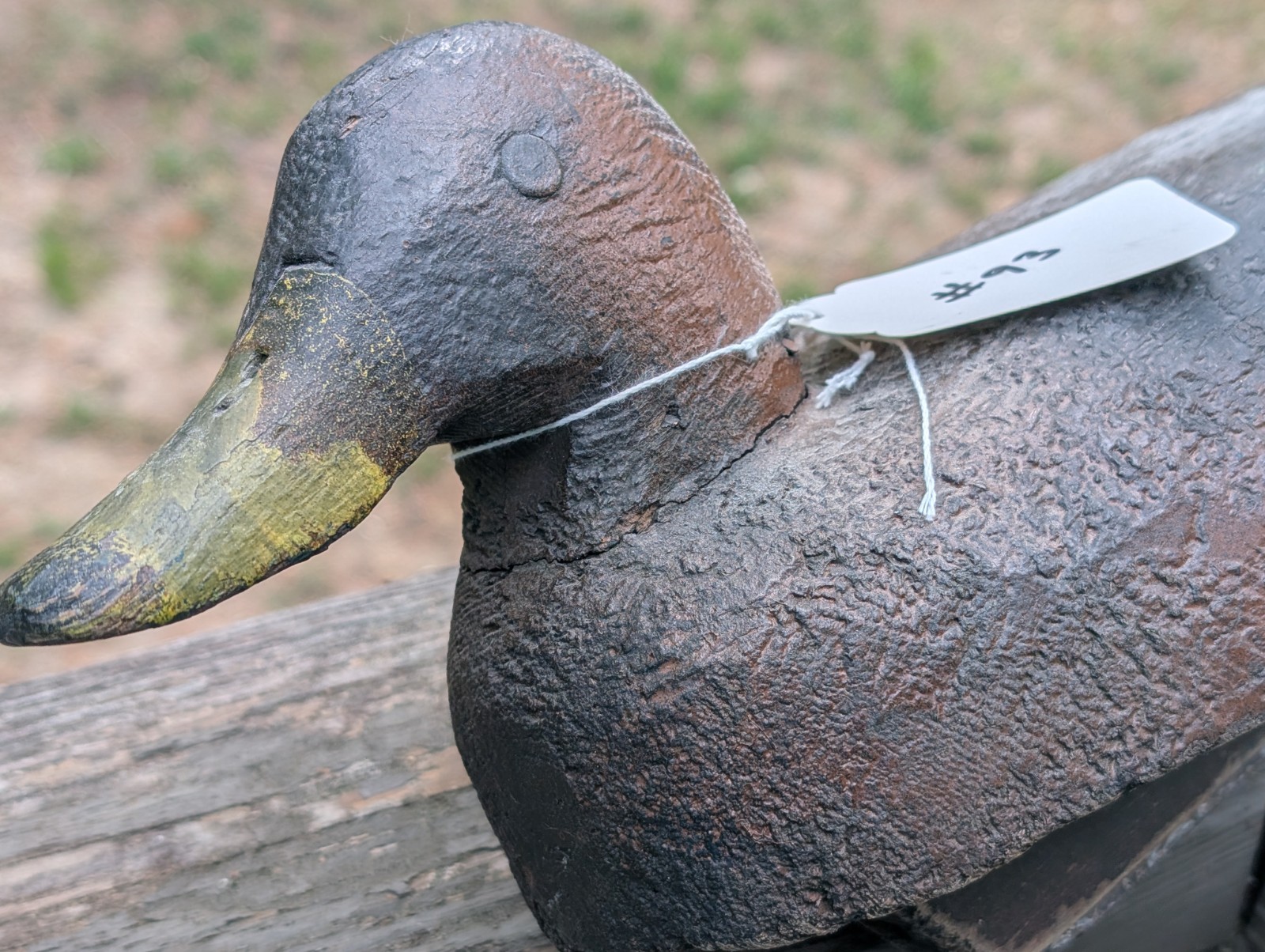 VINTAGE CARVED WOODEN HUNTING DUCK DECOY FOR SALE NUMBER 93