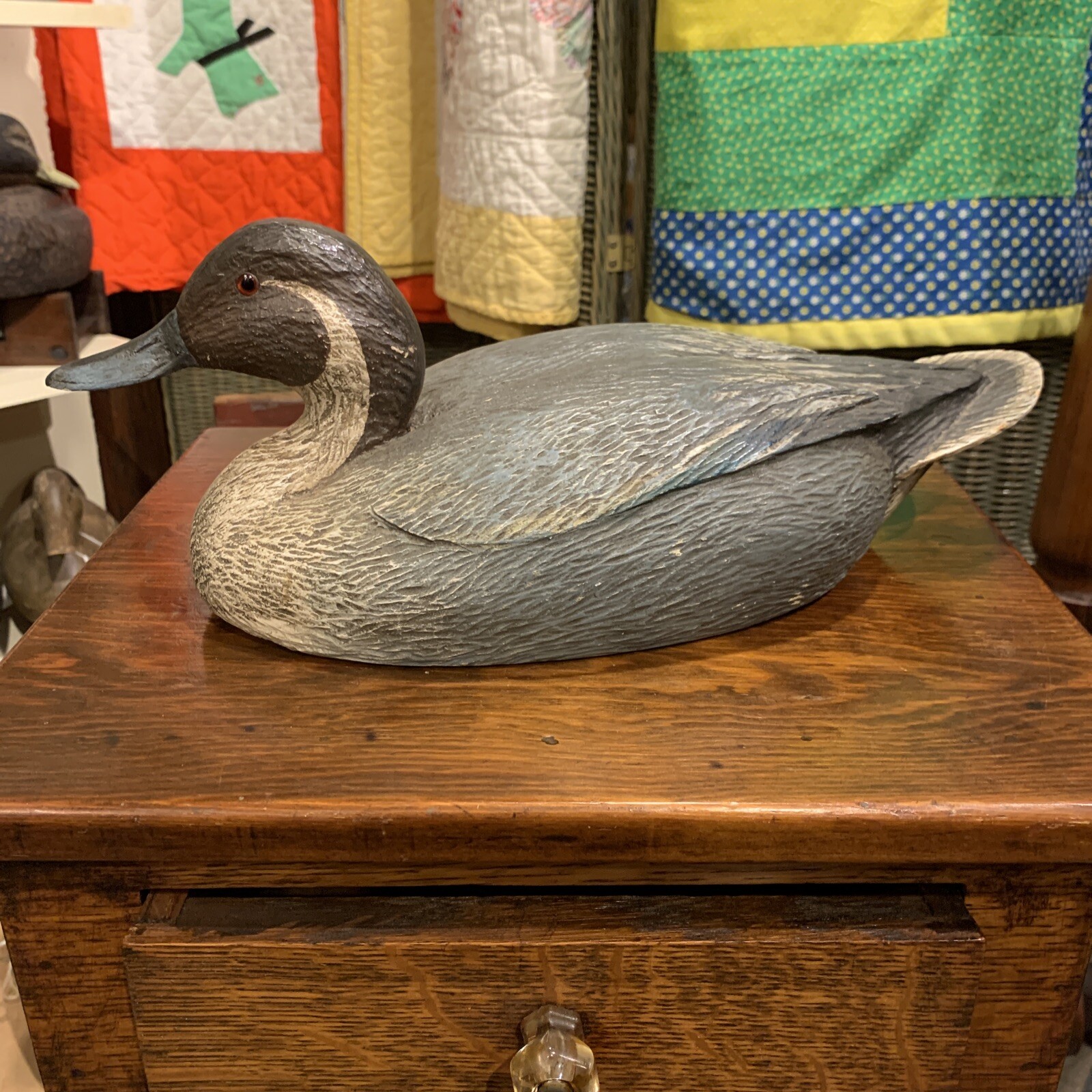 Vintage Robert “Mad Dog” Billings Pintail Drake Duck Decoy Excellent & Original