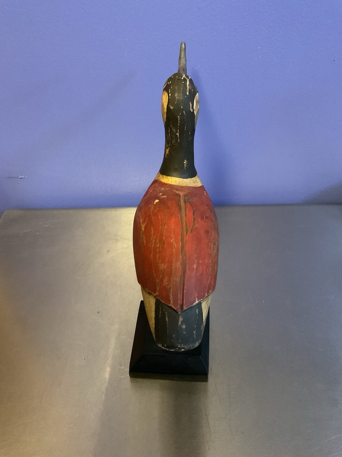 Vintage/Antique Hand Carved Painted Shorebird Curlew Decoy 13 Inches