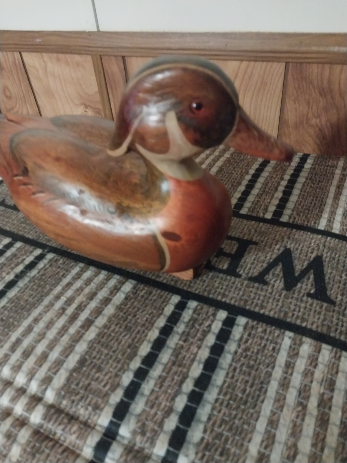 Vintage R.d Lewis Wood Duck Craving 7-6-1979 Super Nice Pre owned 13x8x6 G.eyes