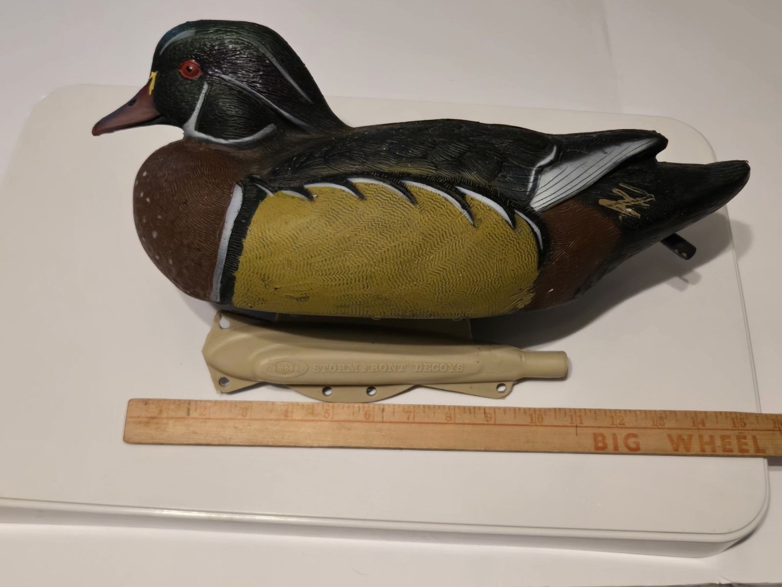 Flambeau Storm Front Wood Duck Drake Decoy Hunting Floating Duck Decoy