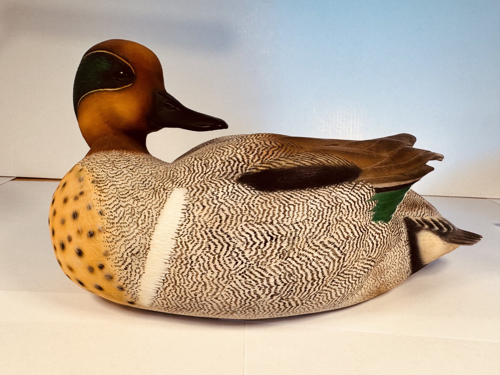 Full-Size Jett Brunet & Doug Adams Ducks Unlimited Green-Winged Teal Decoy
