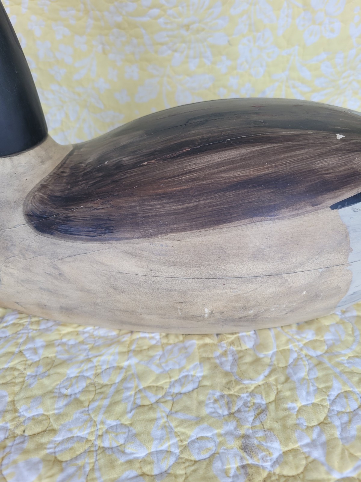 Vintage Wood Canadian Goose Decoy Large 26″ Long 15″h Movable Head