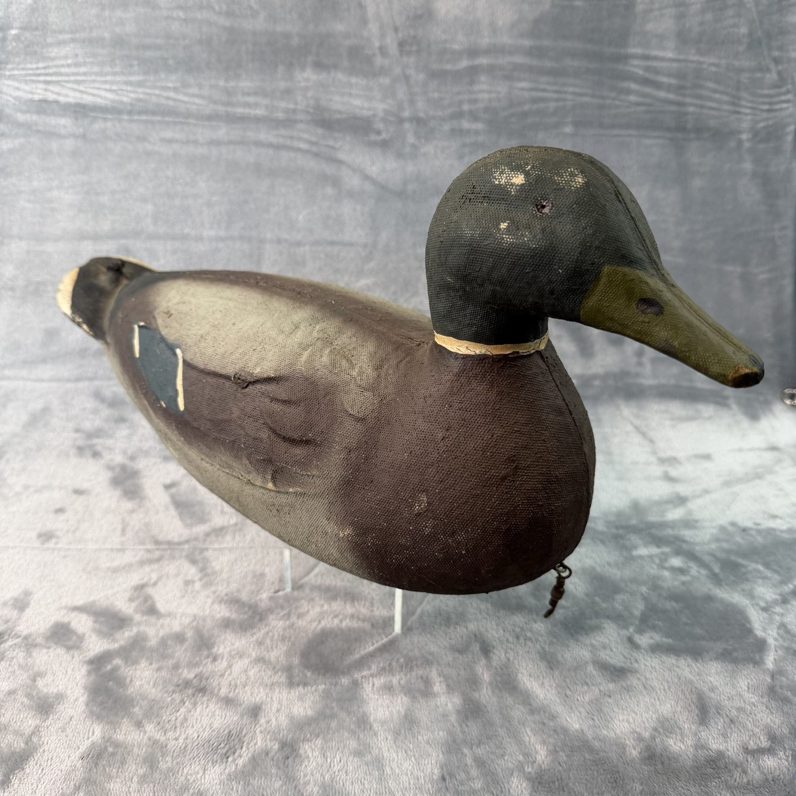 Vtg Victor Veri-Lite Mallard Drake Duck Decoy Animal Trap Co Paper Label B227