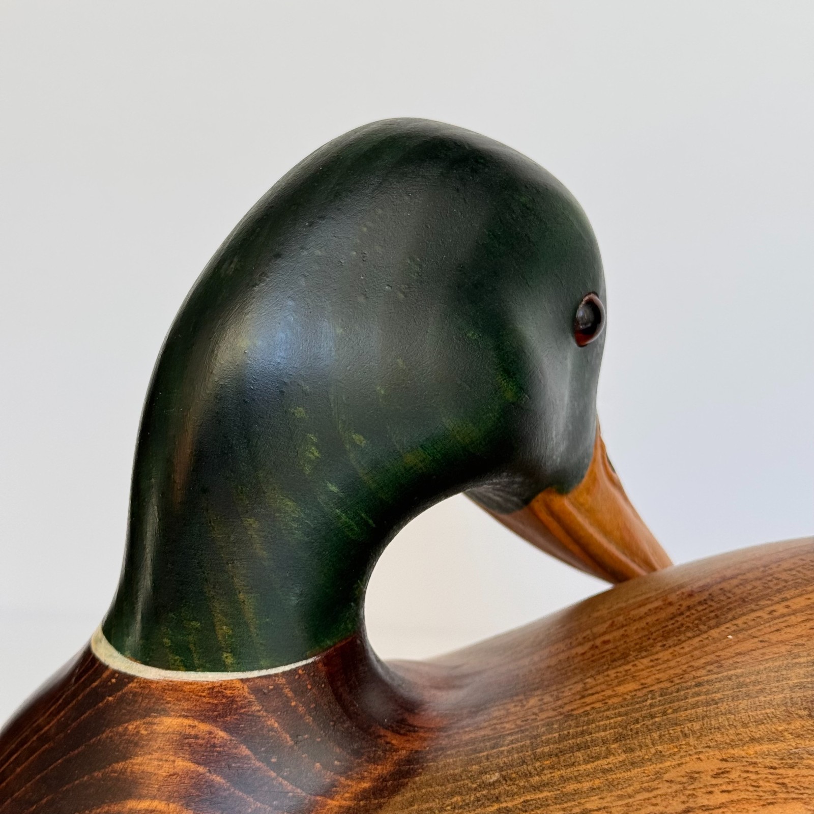 Vintage K.W. White Ducks Unlimited DU Mallard Duck Decoy Signed & Numbered