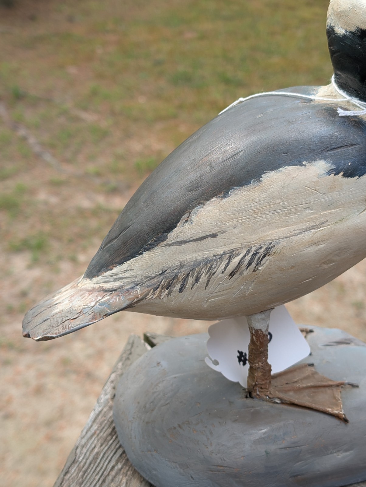 VINTAGE CARVED WOODEN HUNTING DUCK DECOY FOR SALE #143 BUFFLEHEAD WEST BRANCH