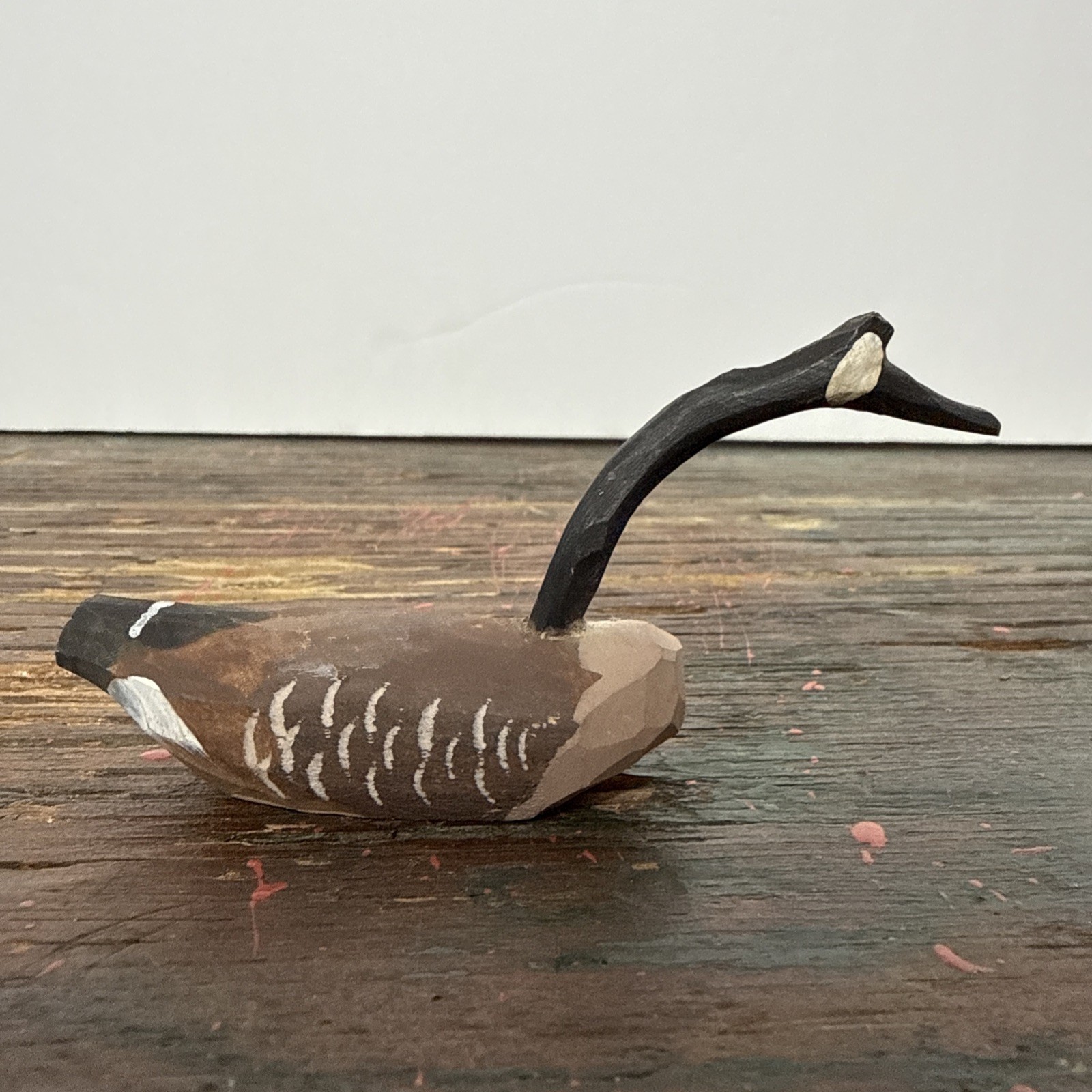 Vintage 1992 Richard Glick Kenester, MD Miniature Root Head Canada Goose Decoy