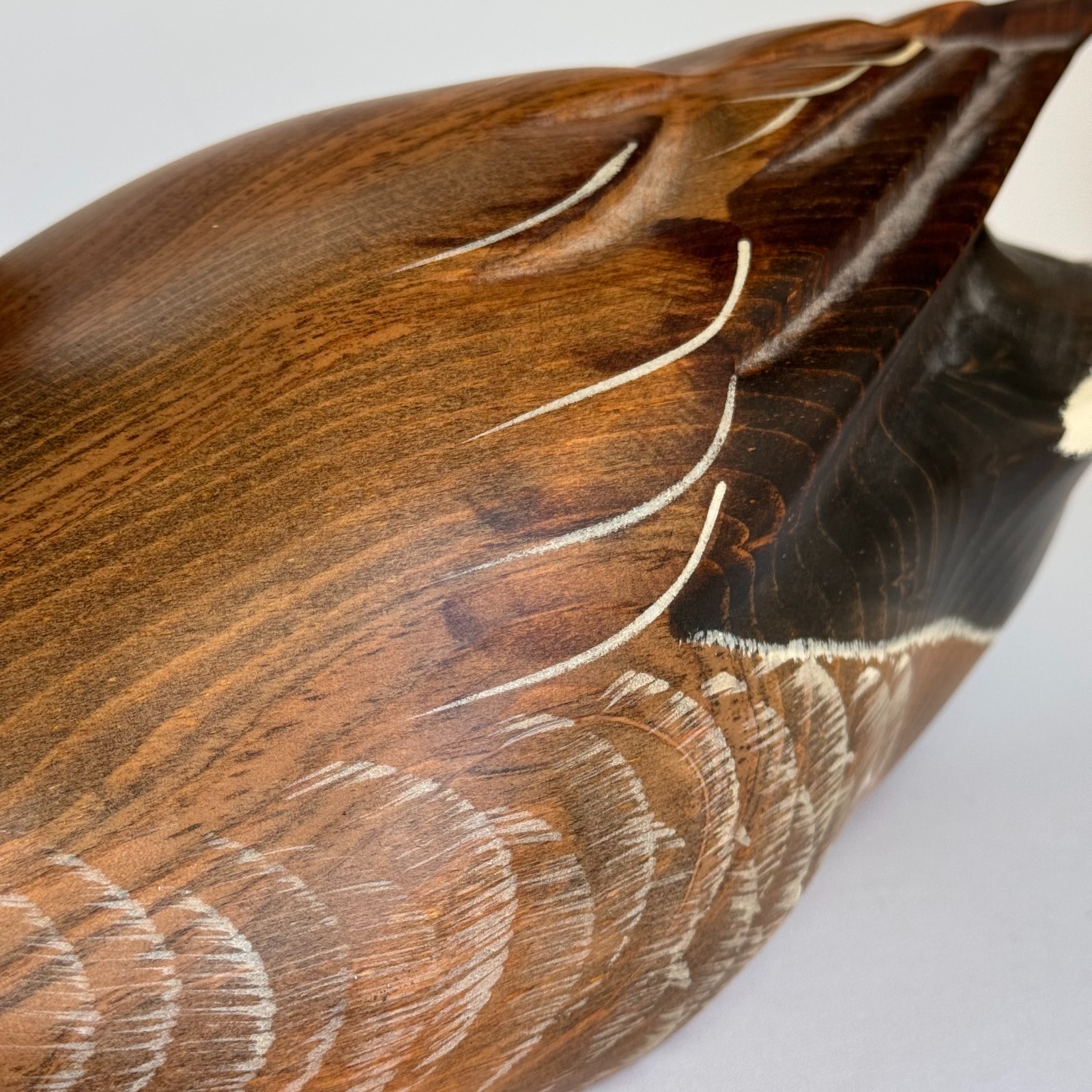 Vintage K.W. White Ducks Unlimited DU Mallard Duck Decoy Signed & Numbered